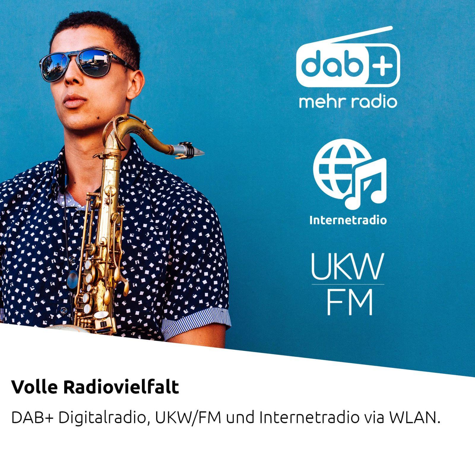 TechniSat VIOLA 710 CD IR – kompaktne Hi-Fi süsteem (Interneti-raadio, DAB+, FM, CD-mängija, Bluetooth, 2x 20W RMS stereokõlarid, kõrvaklapiühendus, äratuskell, unetaimer, kaugjuhtimispult) – detailne vaade