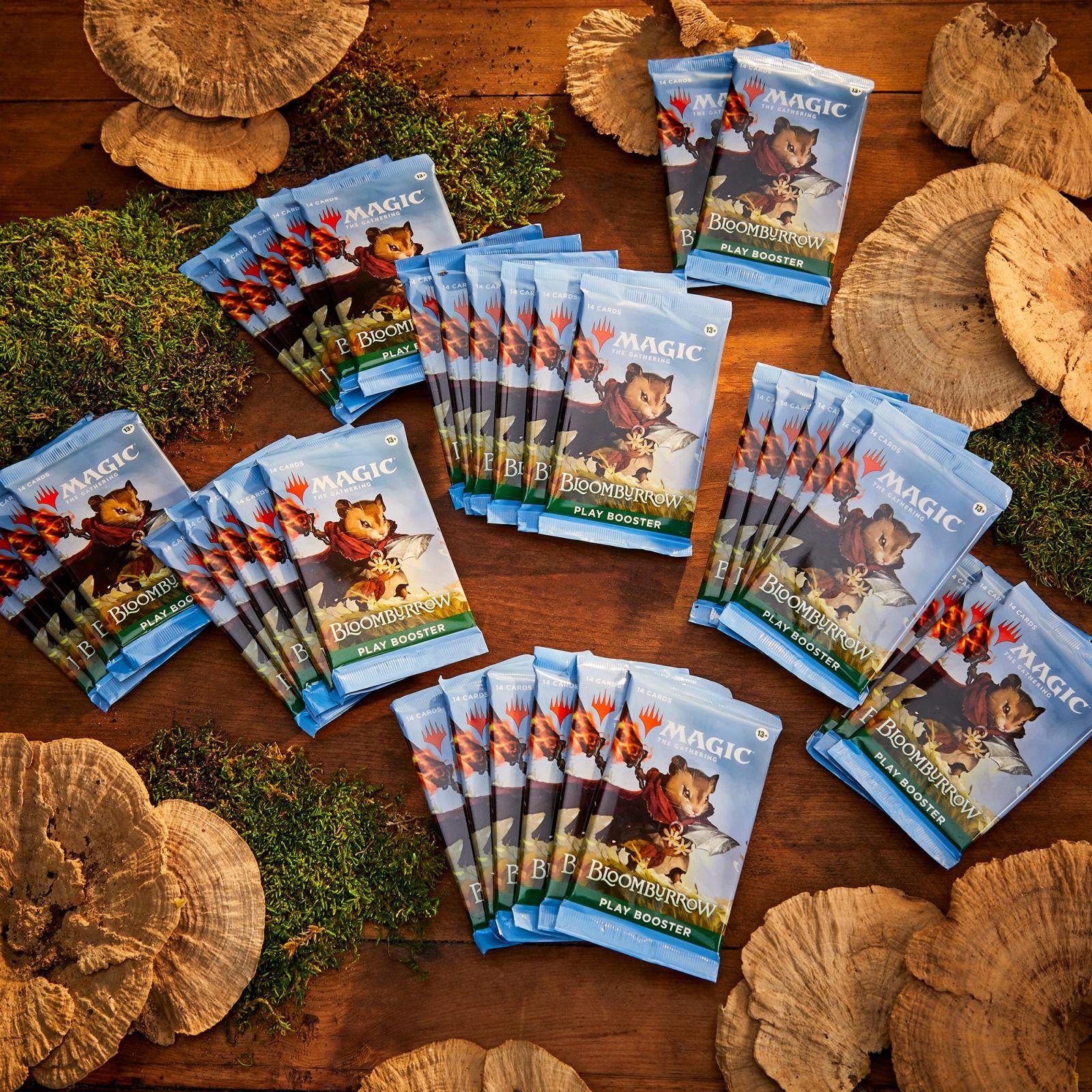 Magic The Gathering Bloomburrow Play Booster Box – 36 pakki (504 Magic kaarti) – pakend ja tarvikud