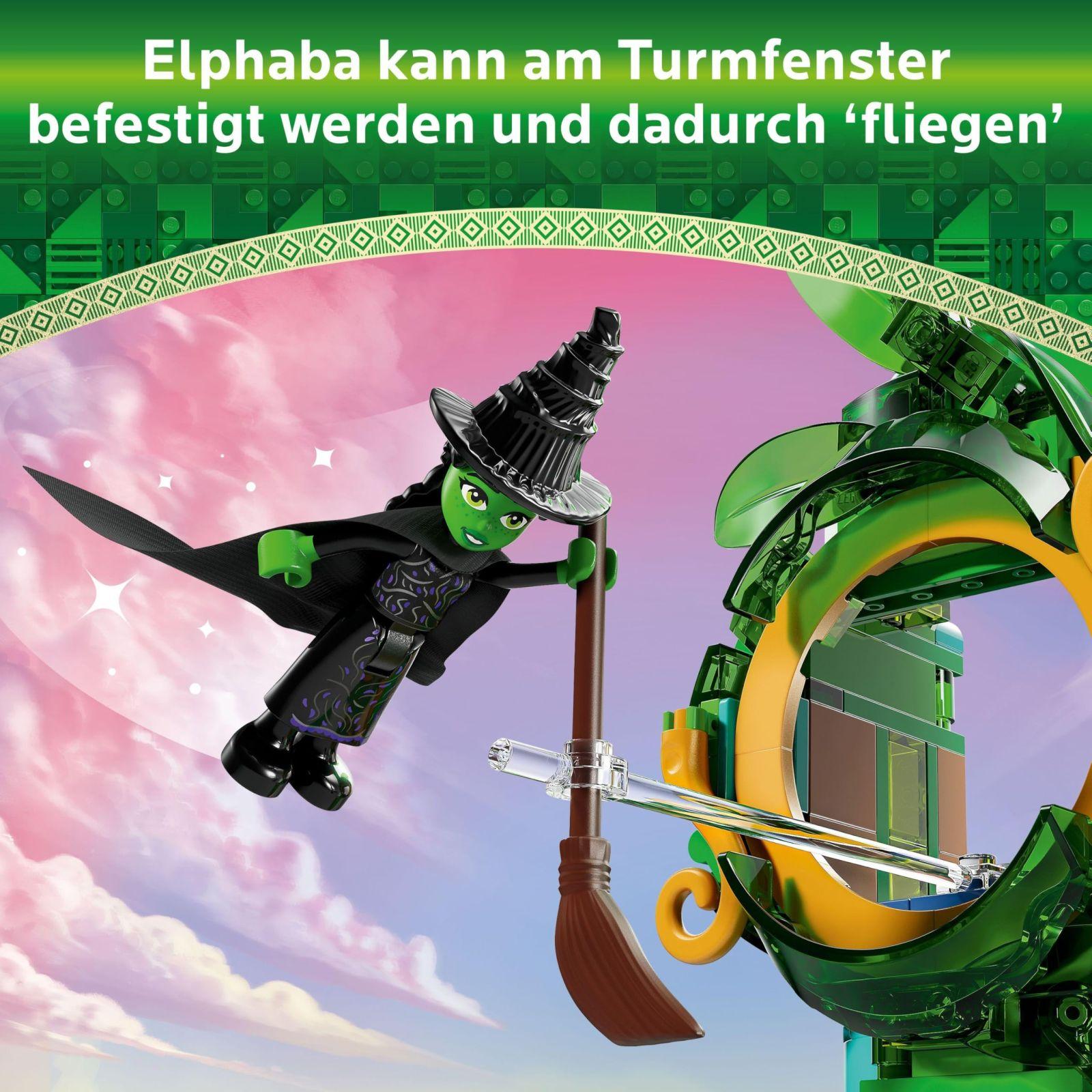 LEGO Wicked Tere Tulemast Smaragdlinnas – Mängukomplekt torniga, Glinda ja Elphaba mini-nukkudega, kingitus filmi fännidele ning tüdrukutele ja poistele alates 9. eluaastast, kes armastavad nukumaju 75684 – pilt 6