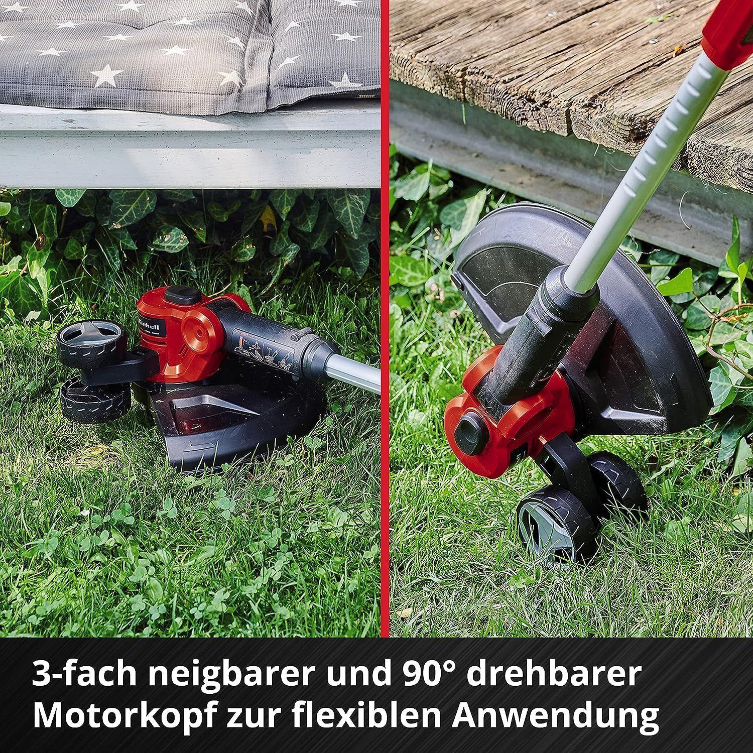 Einhell akuga murutrimmer GE-CT 18/30 Li-Solo Power X-Change (Li-Ion, 18V, lõikelaius 30 cm, 90° pööratav ja kallutatav mootoripea, sh niidukassett, ilma aku ja laadijata) – lisavaade
