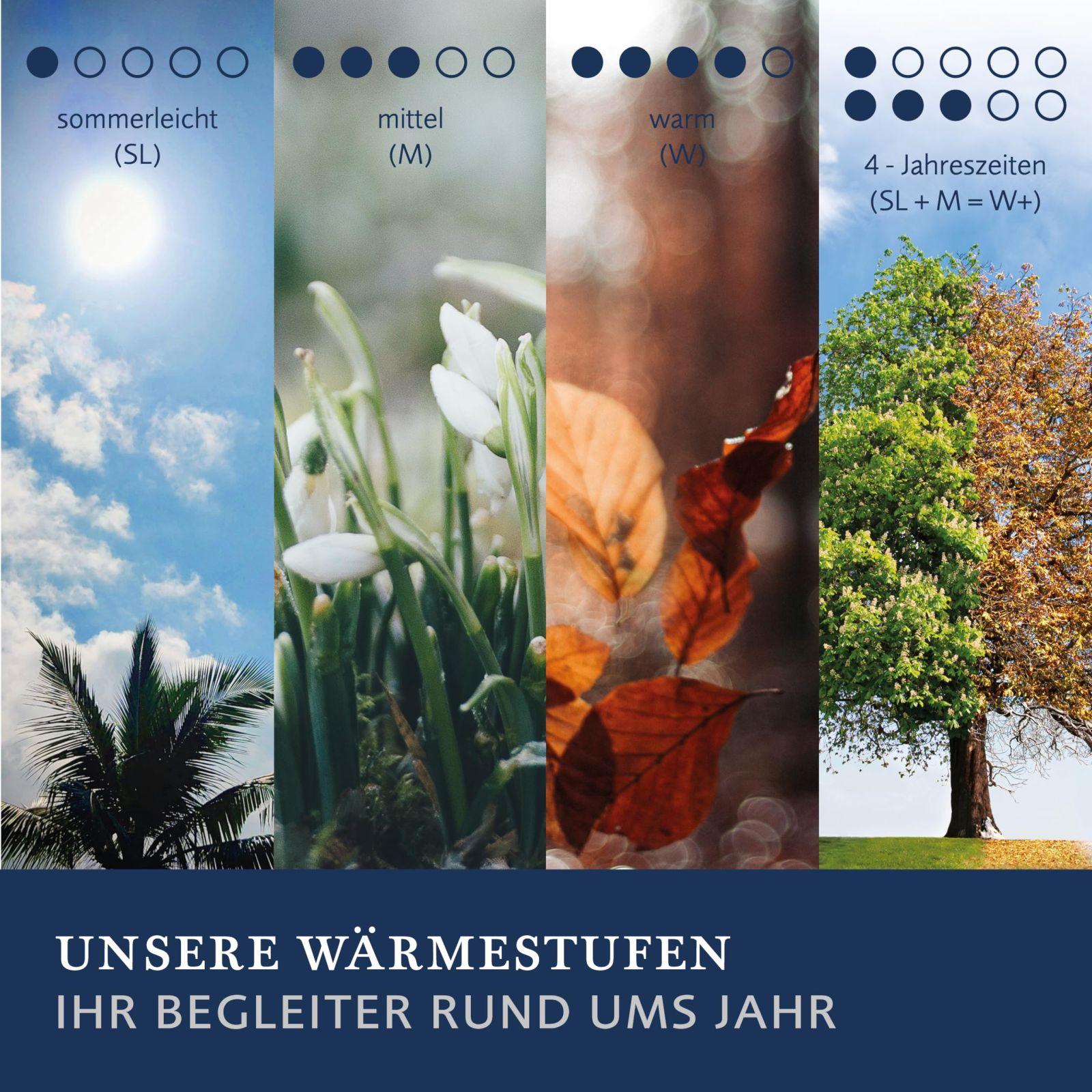 billerbeck Faser tekk E21 King – Aloe Vera viimistlusega kiudtekk – 135 x 200 cm aastaringne tekk, keskmine soojusaste, valge – lisavaade