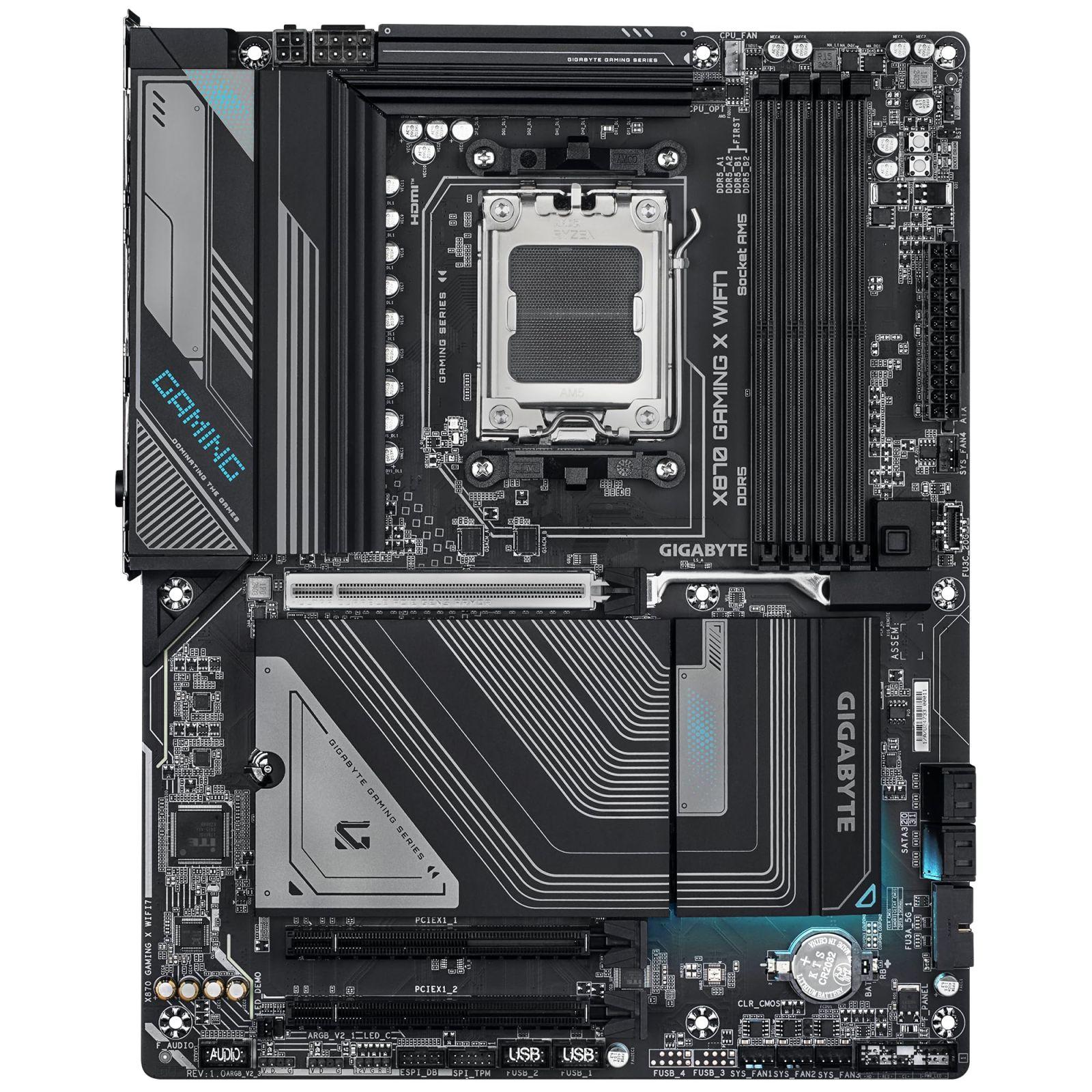 GIGABYTE X870 Gaming X WIFI7 emaplaat – Toetab AMD Ryzen 9000 protsessoreid
