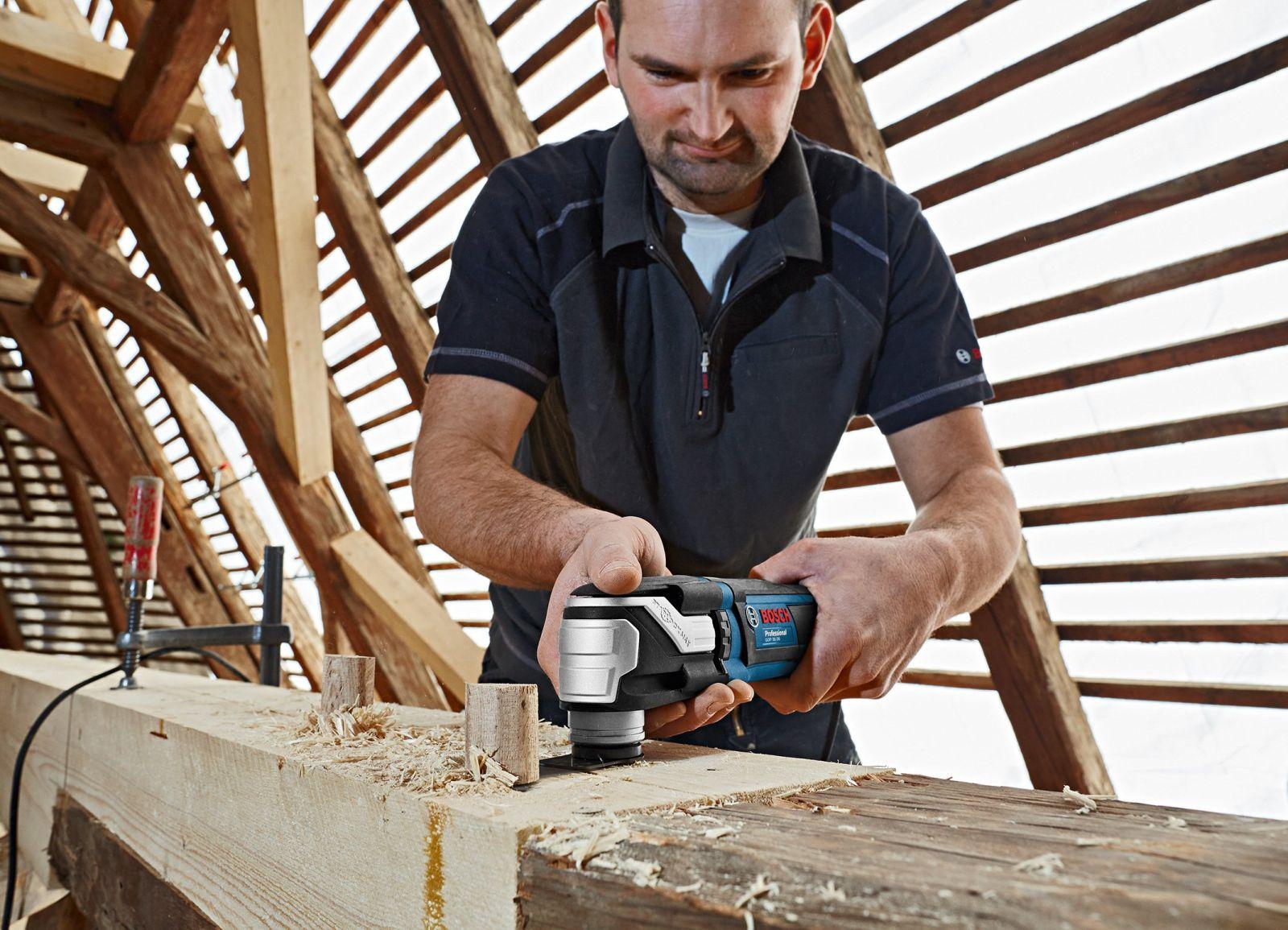 Bosch Professional Multi-Lõikur GOP 30-28 (Starlock-tööriistakinnitus, 300 W, sisaldab 1x StarlockPlus BIM sügavlõiketeraga saelehte) – lisavaade