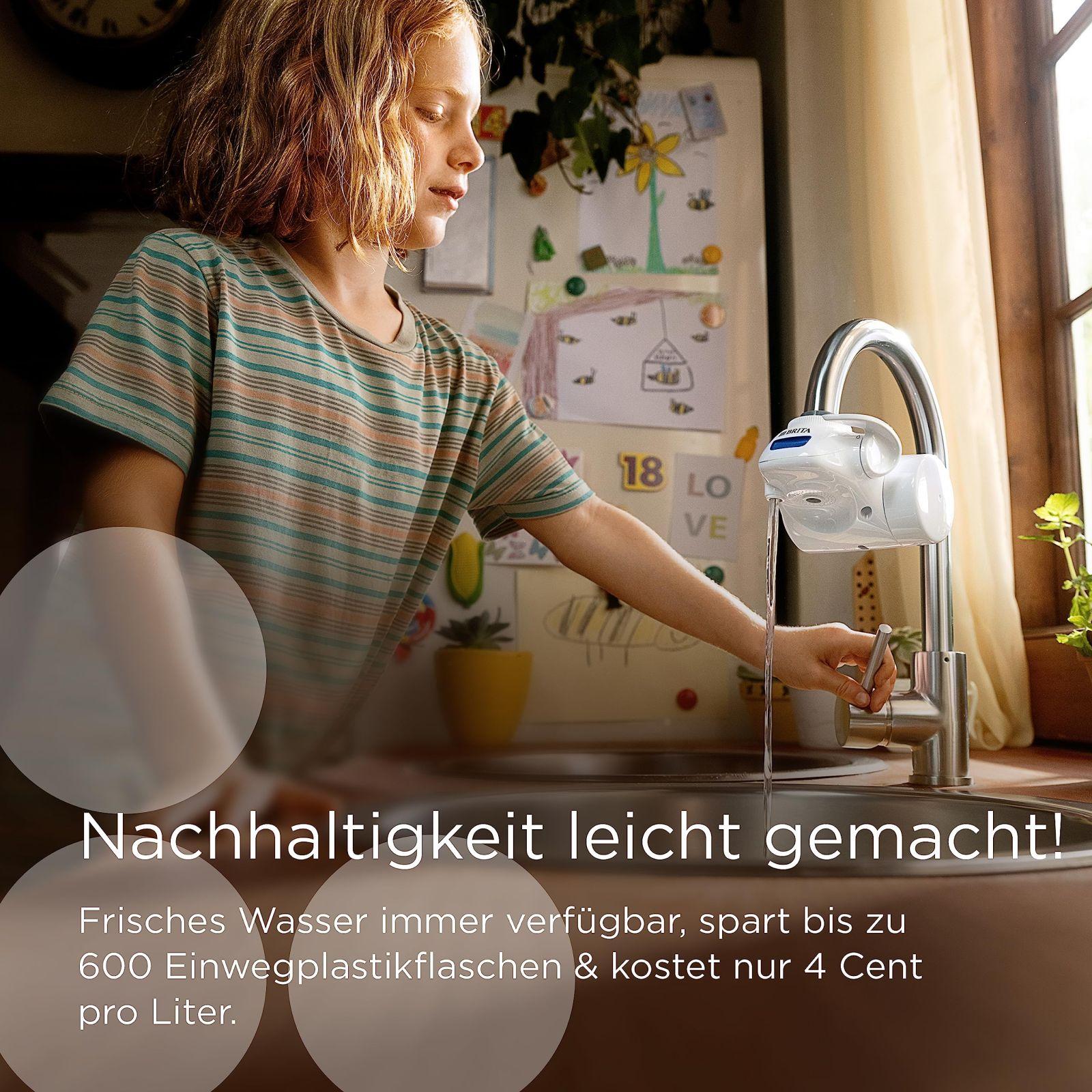 BRITA kraaniveefilter ON TAP Pro V-MF koos 1 filtrikassetiga (600l) – eemaldab 99,99% baktereid, kloori, mikroplasti ja raskmetalle / digitaalne LCD-ekraan näitab järelejäänud mahtu – pilt 8