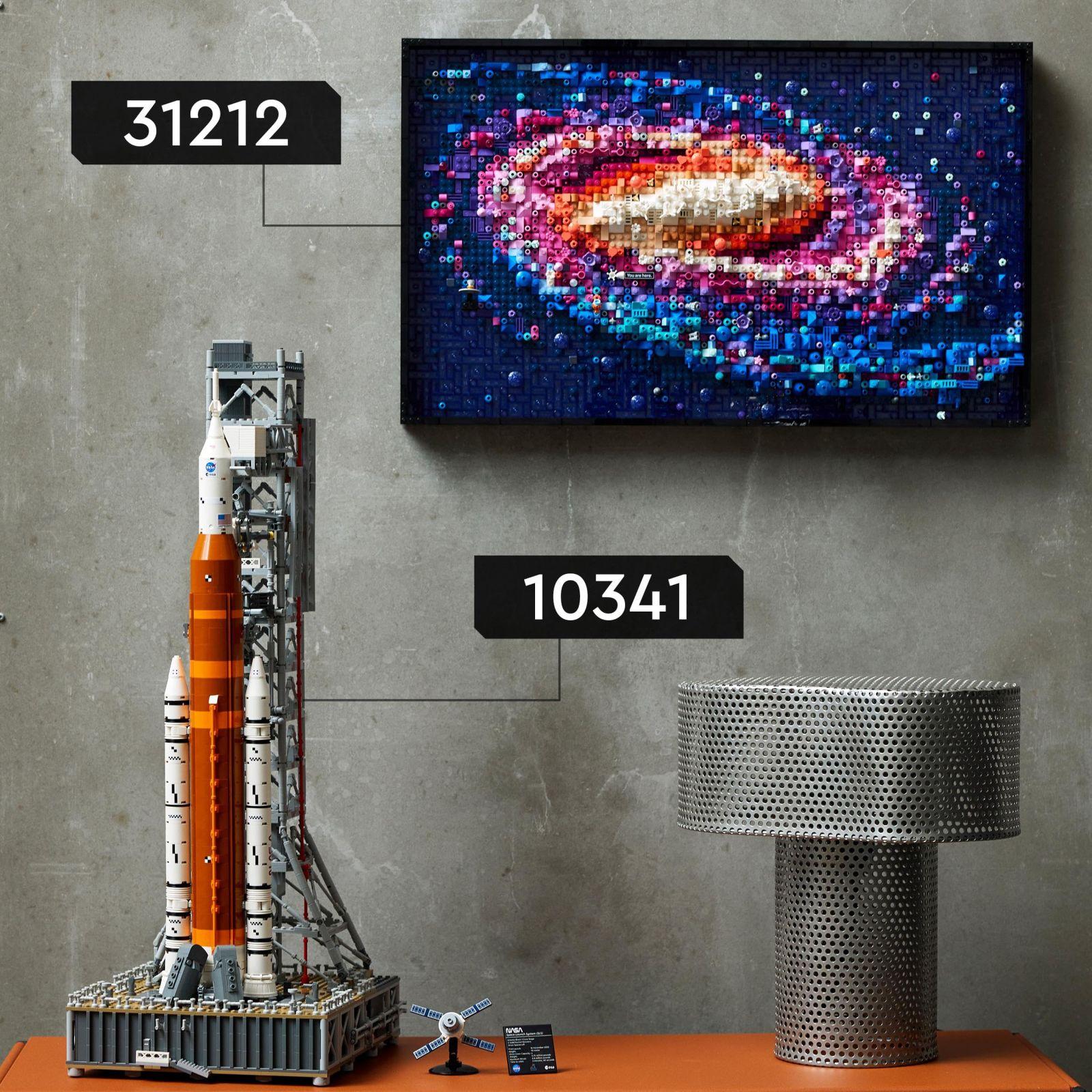 LEGO Icons NASA Artemis stardiplatvorm – Kingitus, dekoratsioon elutuppa või kontorisse, ehituskomplekt täiskasvanutele, Orion kosmosekapsli ja stardilavaga, kollektsioneerimismudel 10341 – pilt 7