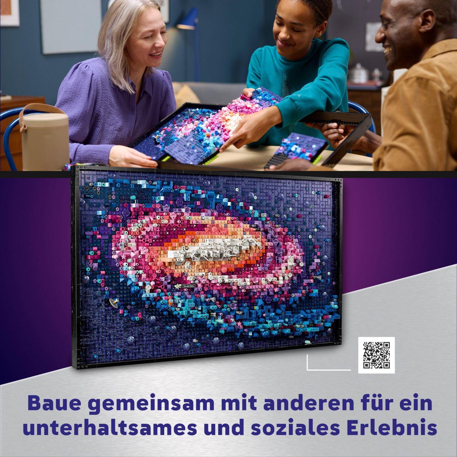 LEGO Art Linnutee Galaktika, Seinakaunistus, Kingitus Kosmose- ja Astronoomiafännidele, Ehituskomplekt Täiskasvanutele, Loov Tegevus, Päikesesüsteem ja Tähistaevas 31212 – lisavaade