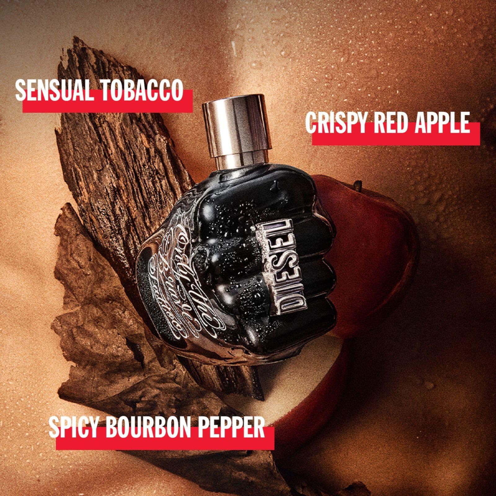 Diesel Only the Brave Tattoo meeste parfüüm | Eau de Toilette sprei | Kauapüsiv | Mehelikult puidune aroom – pakend ja tarvikud