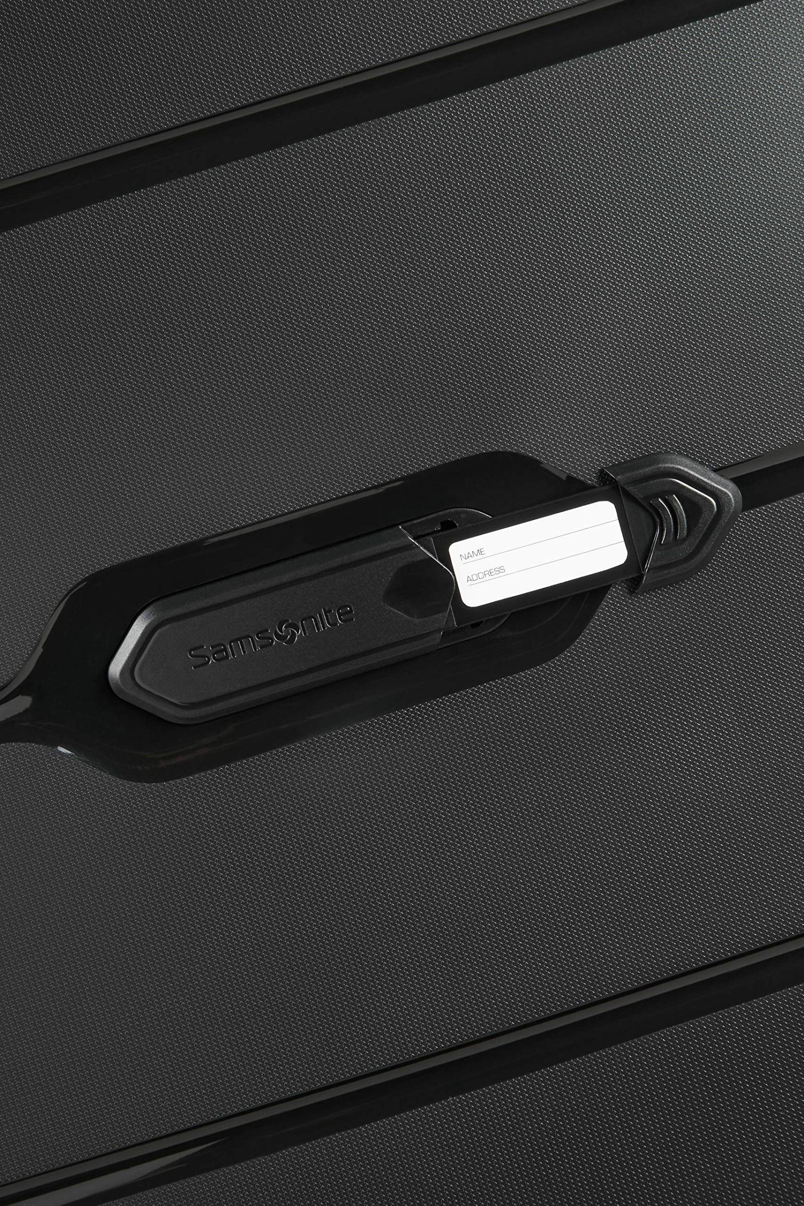 Samsonite Flux – Spinner S laiendatav käsipagasi kohver, 55 cm, 44 L, must – kasutusnäide