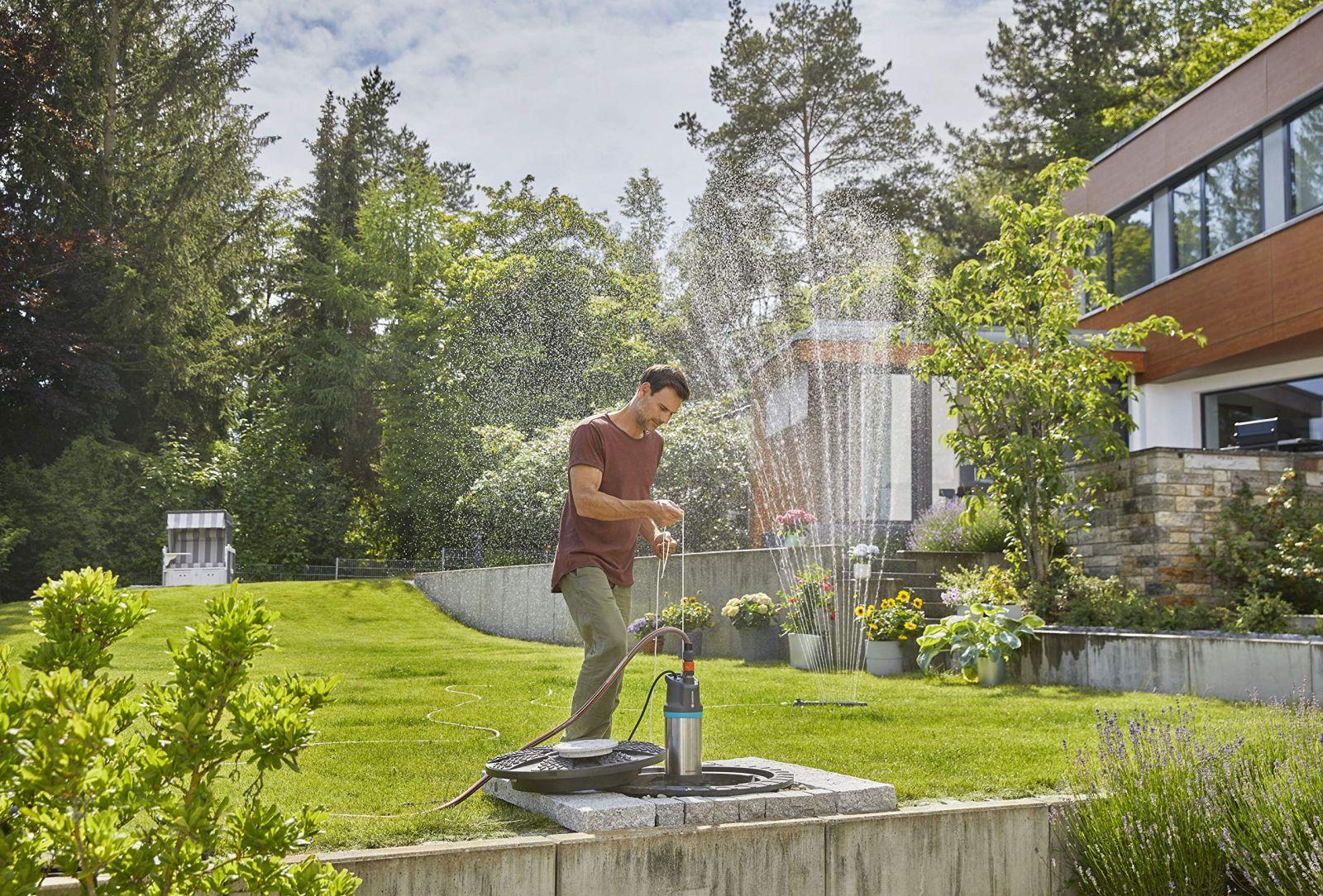 Gardena sukeldussurvepump 5900/4 inox automatic: Automaatne survetõstepump 5900 l/h veevooluga, mustusefiltriga, vaikse tööga, integreeritud kuivjooksukaitsega (1771-20) – pilt 8