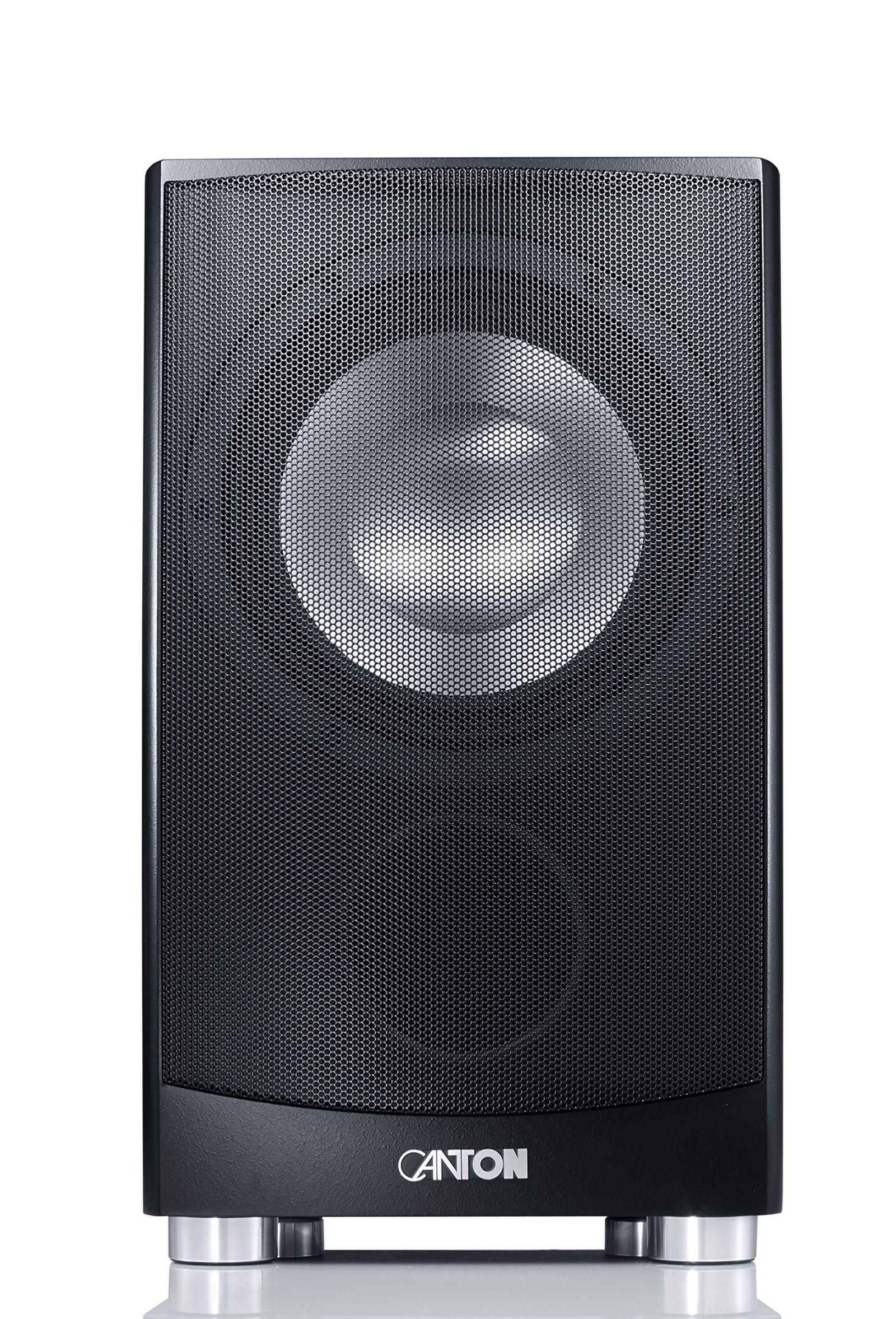 Canton AS 85.3 SC Võimas Aktiivsubwoofer (200/280W) must – pakend ja tarvikud
