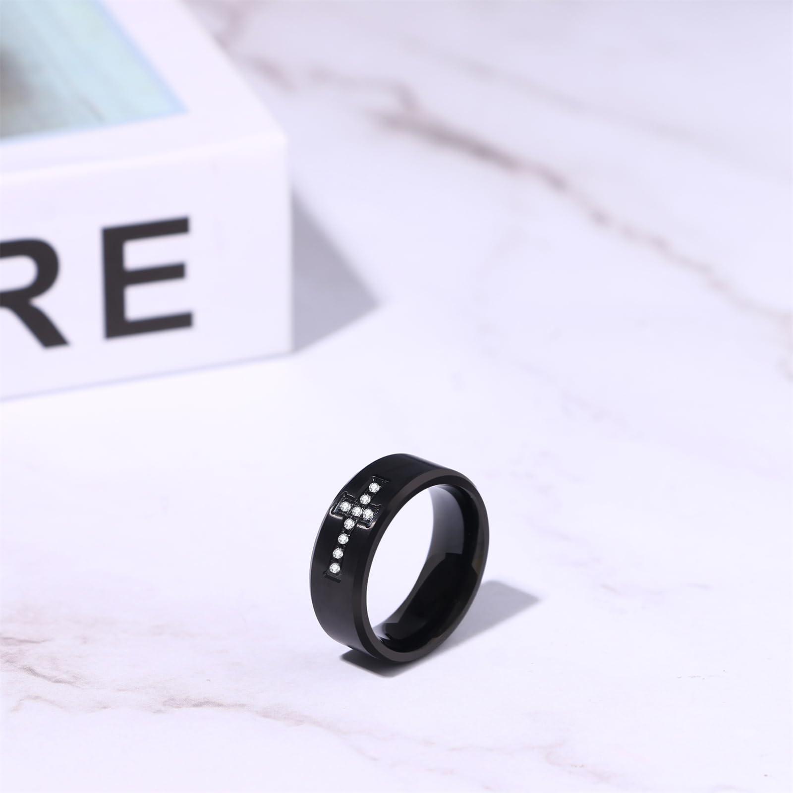 JewelryWe meeste rist sõrmus roostevabast terasest elegants – detailne vaade