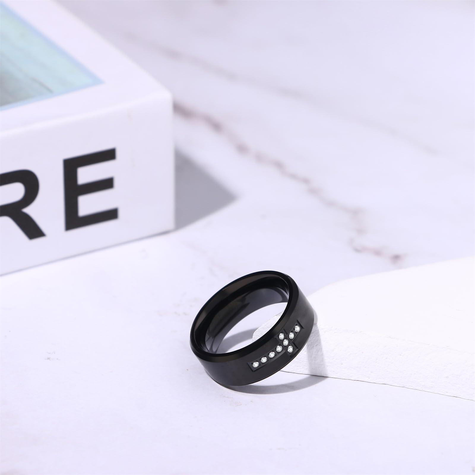 JewelryWe meeste rist sõrmus roostevabast terasest elegants – pakend ja tarvikud