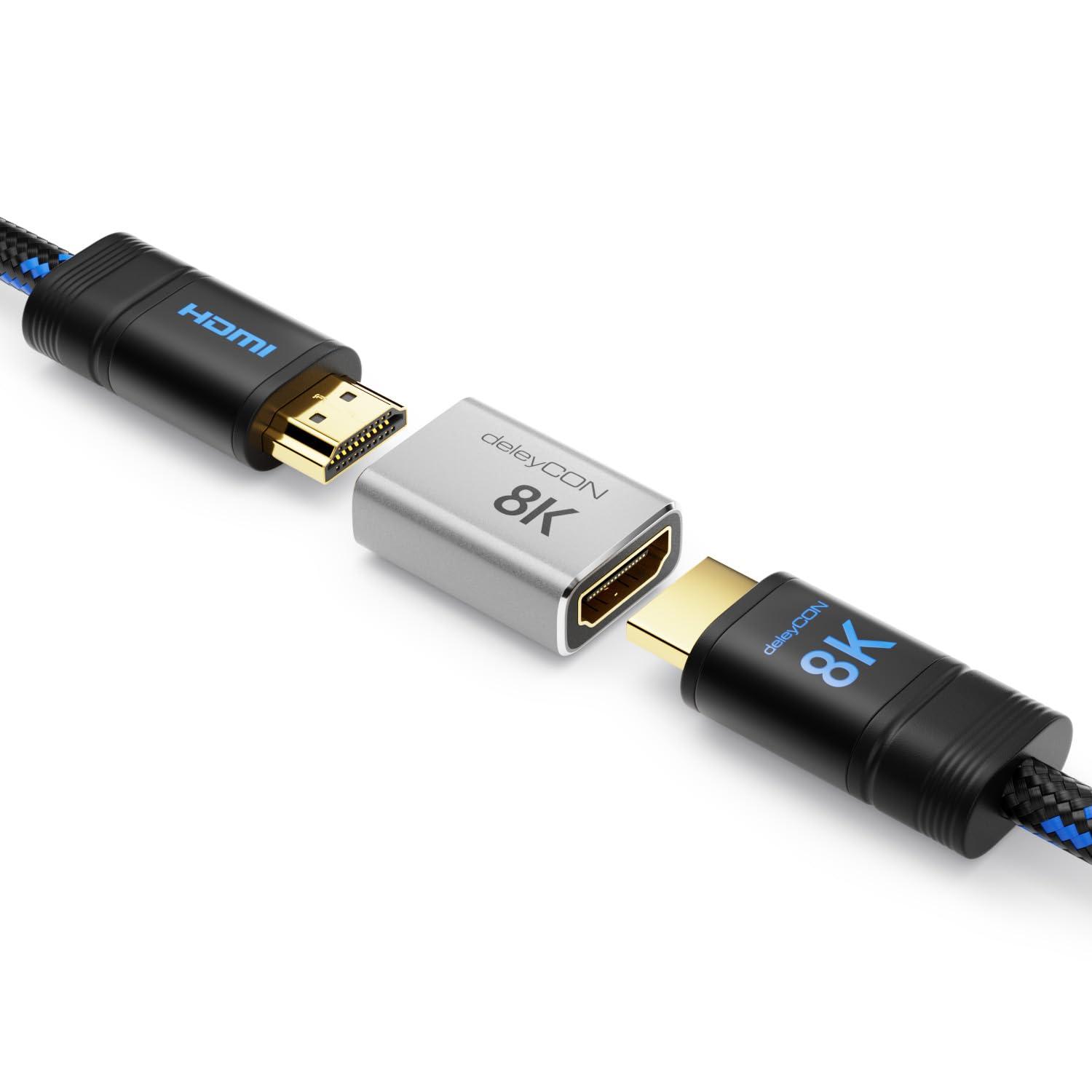deleyCON alumiinium HDMI-adapter 8K kvaliteediga ja – pilt 6
