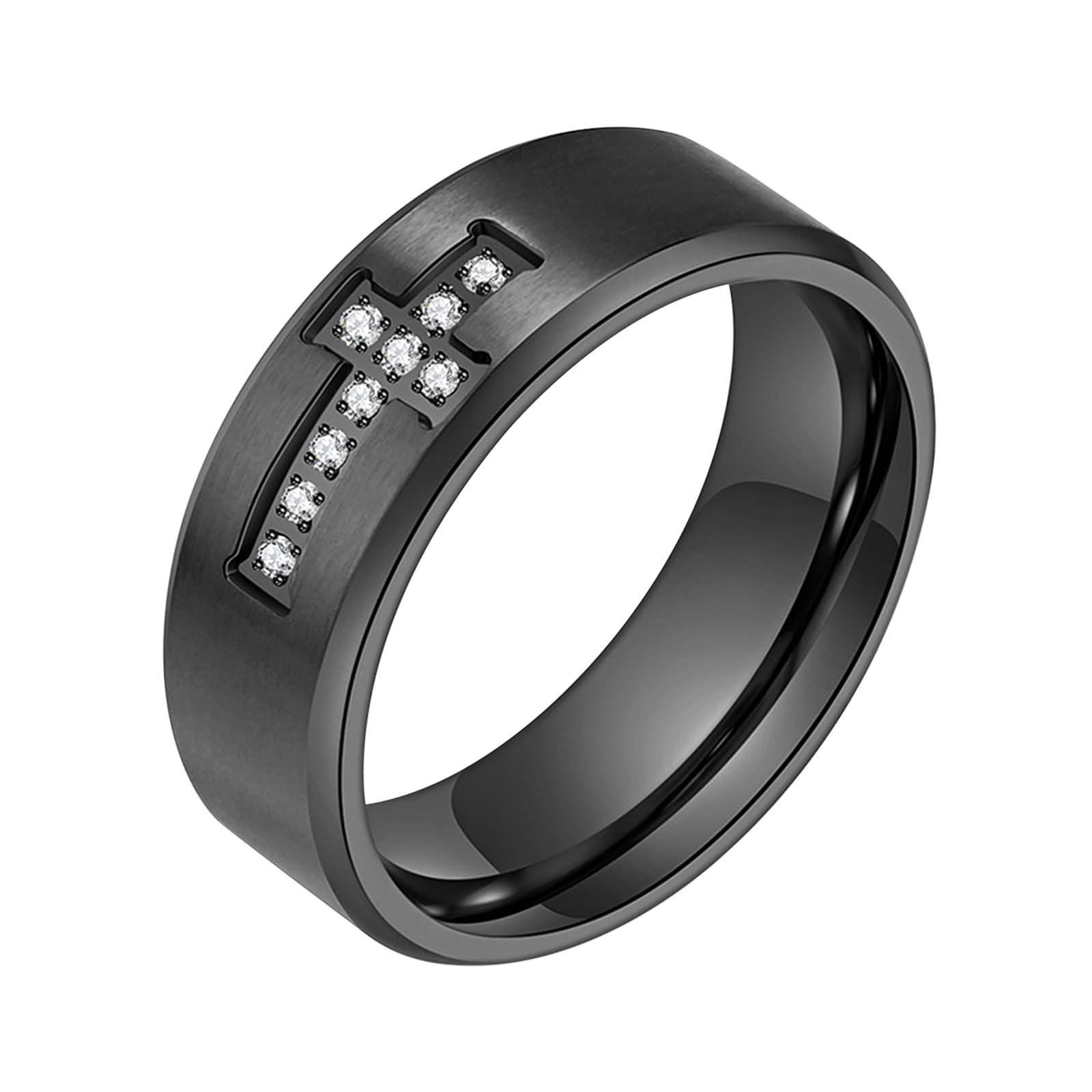 JewelryWe meeste rist sõrmus roostevabast terasest elegants