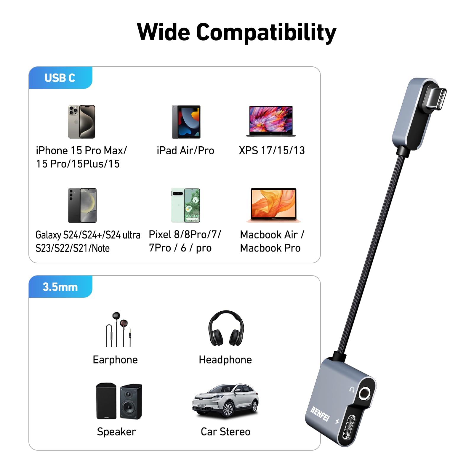 BENFEI vastupidav USB-C heliadapter 60 W kiire laadimine – pilt 8
