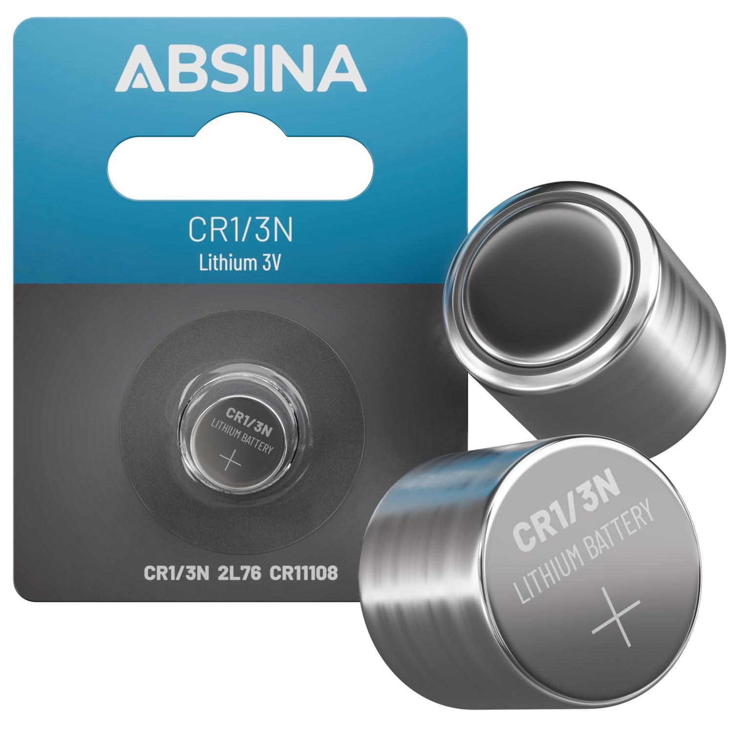 ABSINA vastupidav liitium-patarei 3V — pikk säilivus