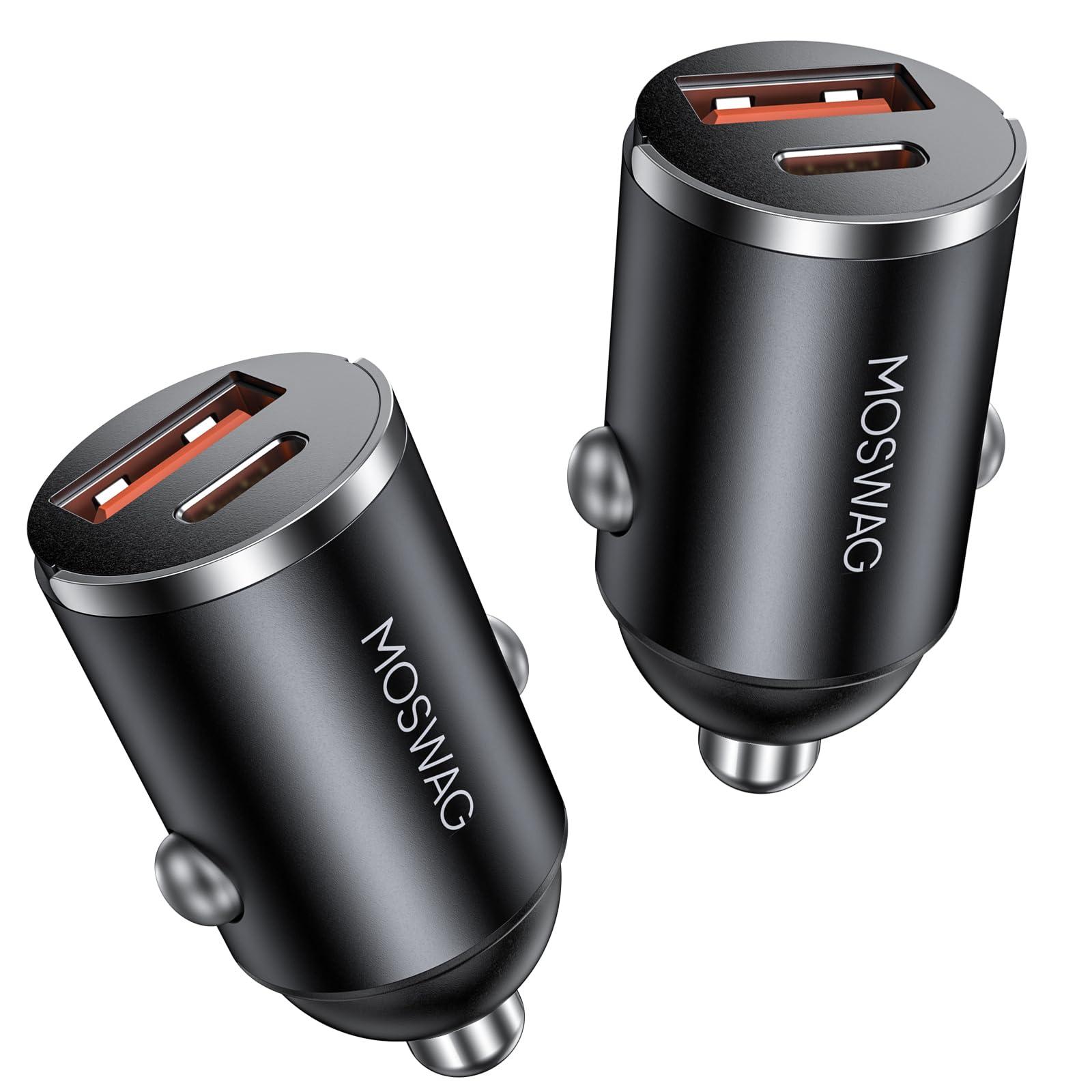 MOSWAG metallist autosisene 30W USB-C kiirlaadija
