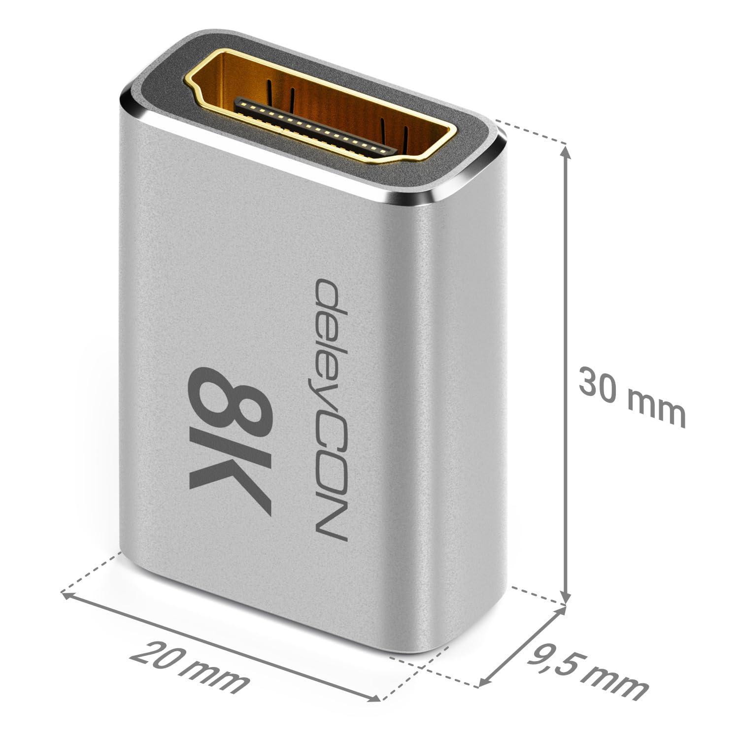 deleyCON alumiinium HDMI-adapter 8K kvaliteediga ja – pilt 7