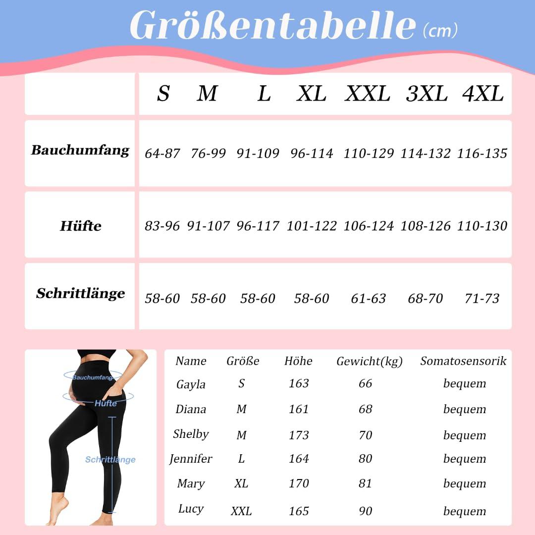 TNNZEET Umstandsleggings – rasedusleggings taskutega – pilt 6