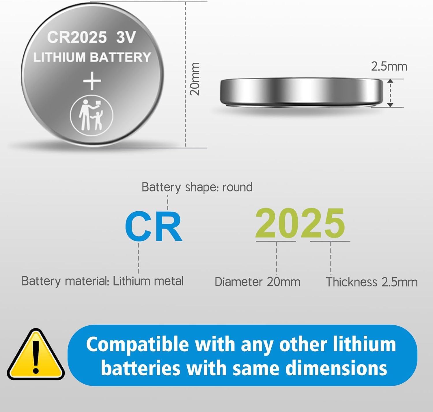 wowpower CR2025 3V liitiumnupp akutasku – pika tööea patarei – kasutusnäide