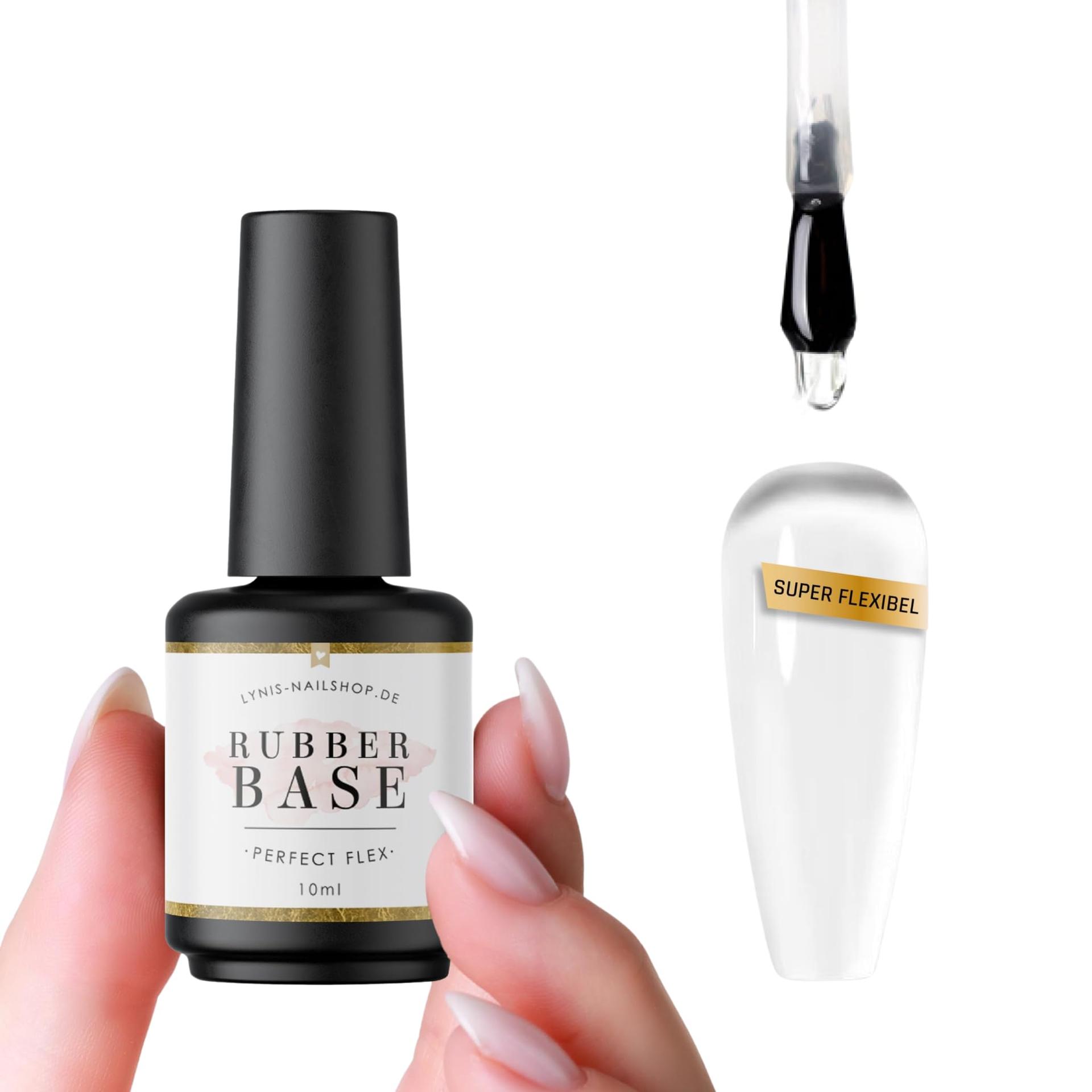 Lynis Nailshop painduv Rubber Base geel – tugev alus 10 ml