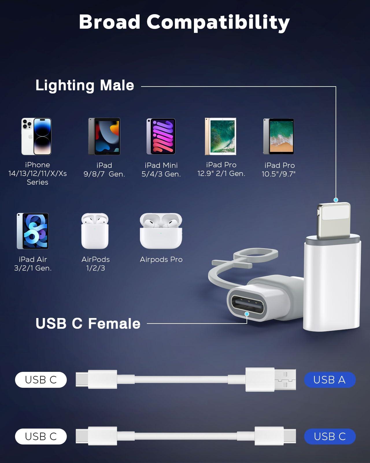 MoKo vastupidav USB-C → Lightning adapter kiire laadimisega – pilt 7