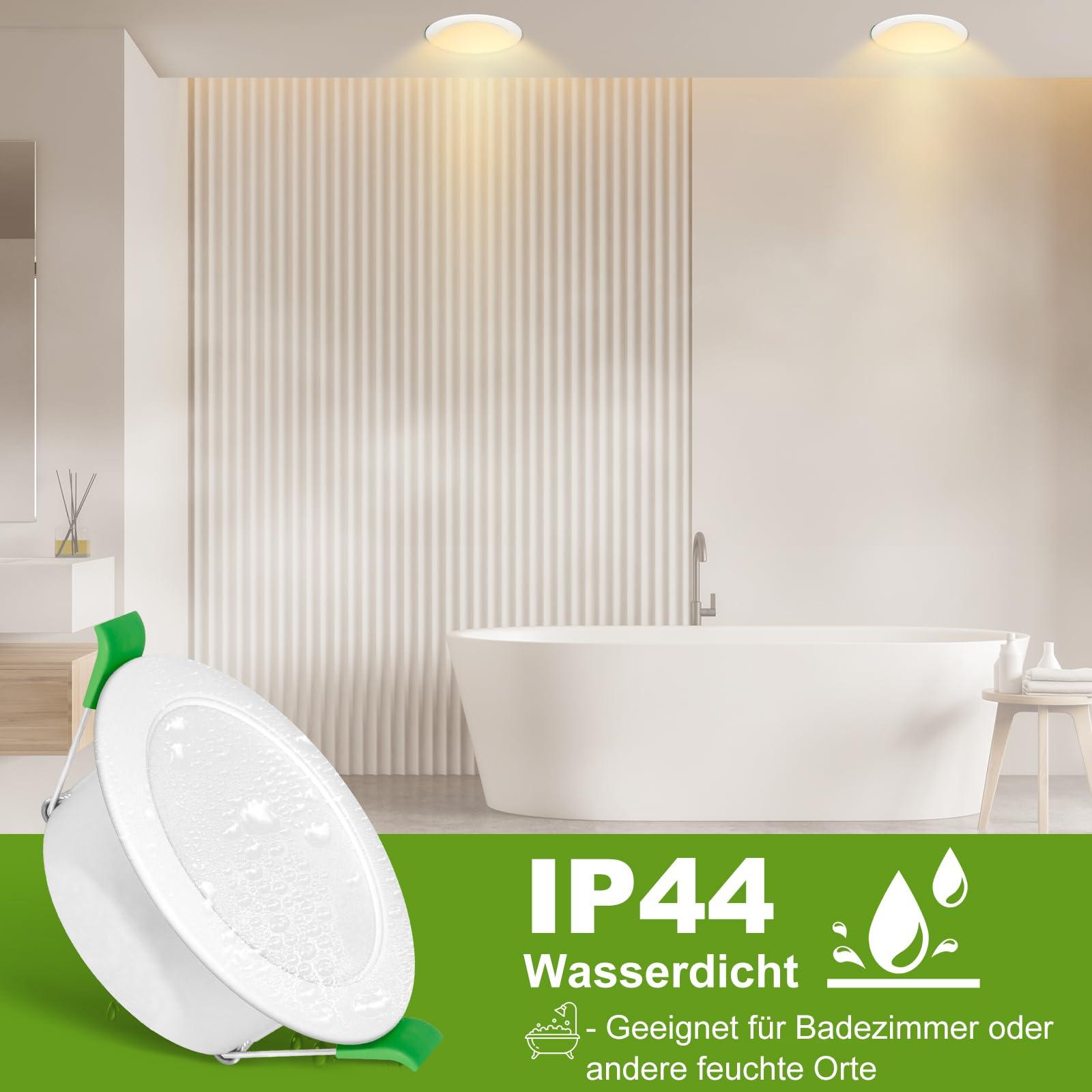 Jaenmsa TD LED Einbaustrahler 8W 75–85mm IP44 – lisavaade