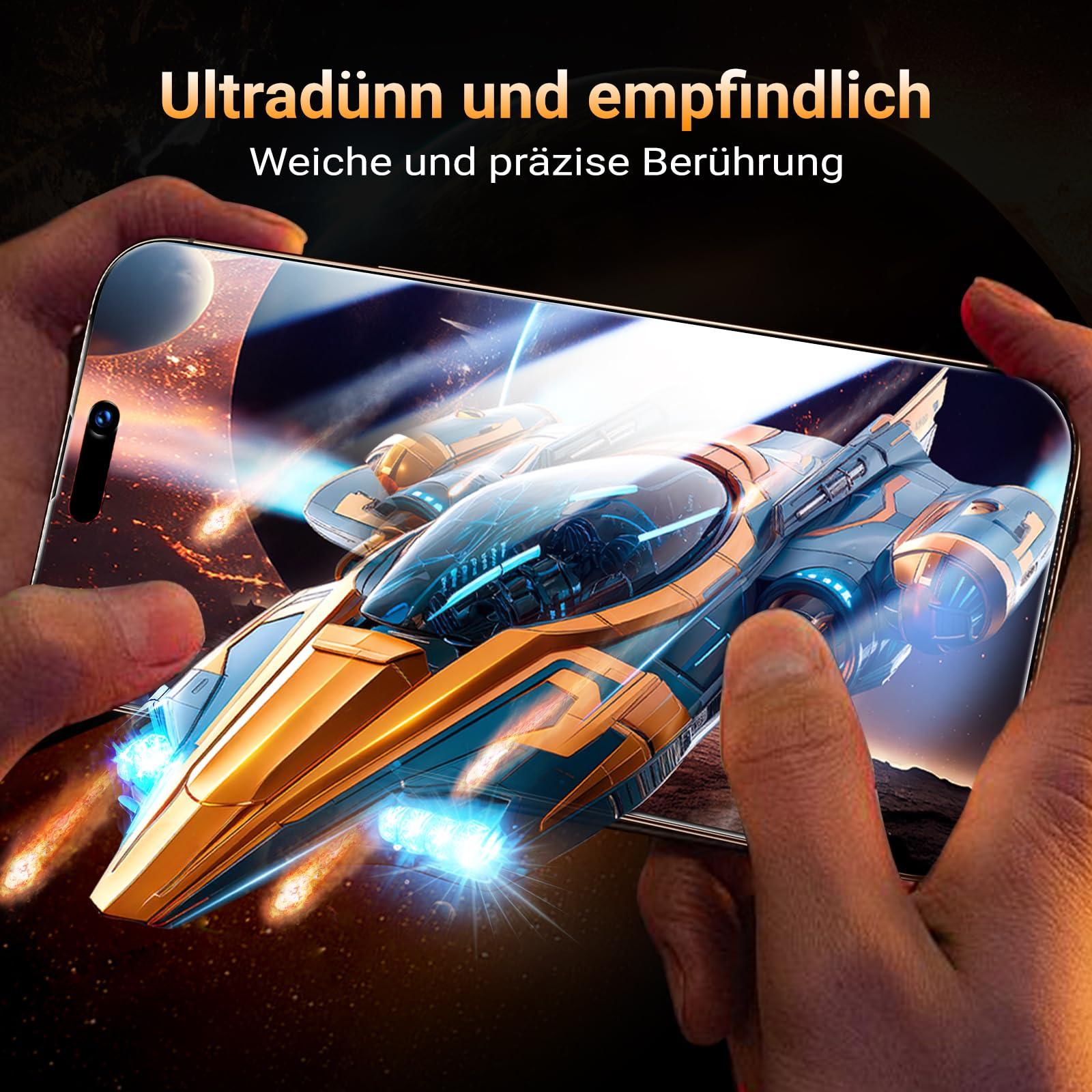 UniqueMe karastatud privaatsusklaas iPhone 16 Pro — 2+2 komplekt – pilt 6