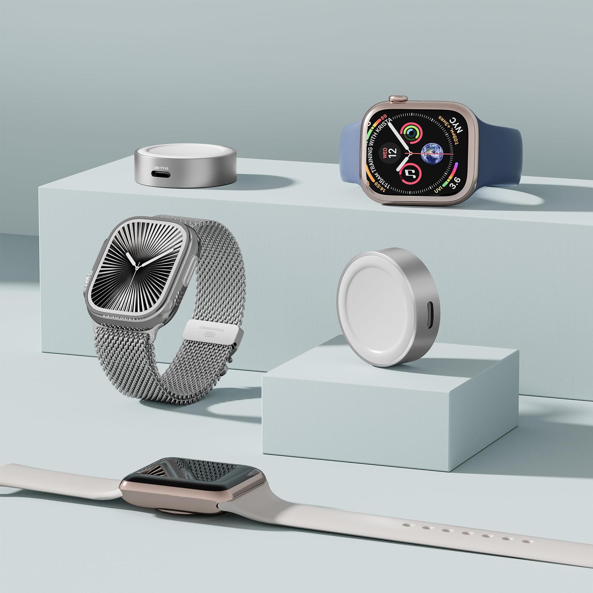 RUXELY alumiiniumist magnetlaadija Apple Watchile — kompaktne – pilt 7
