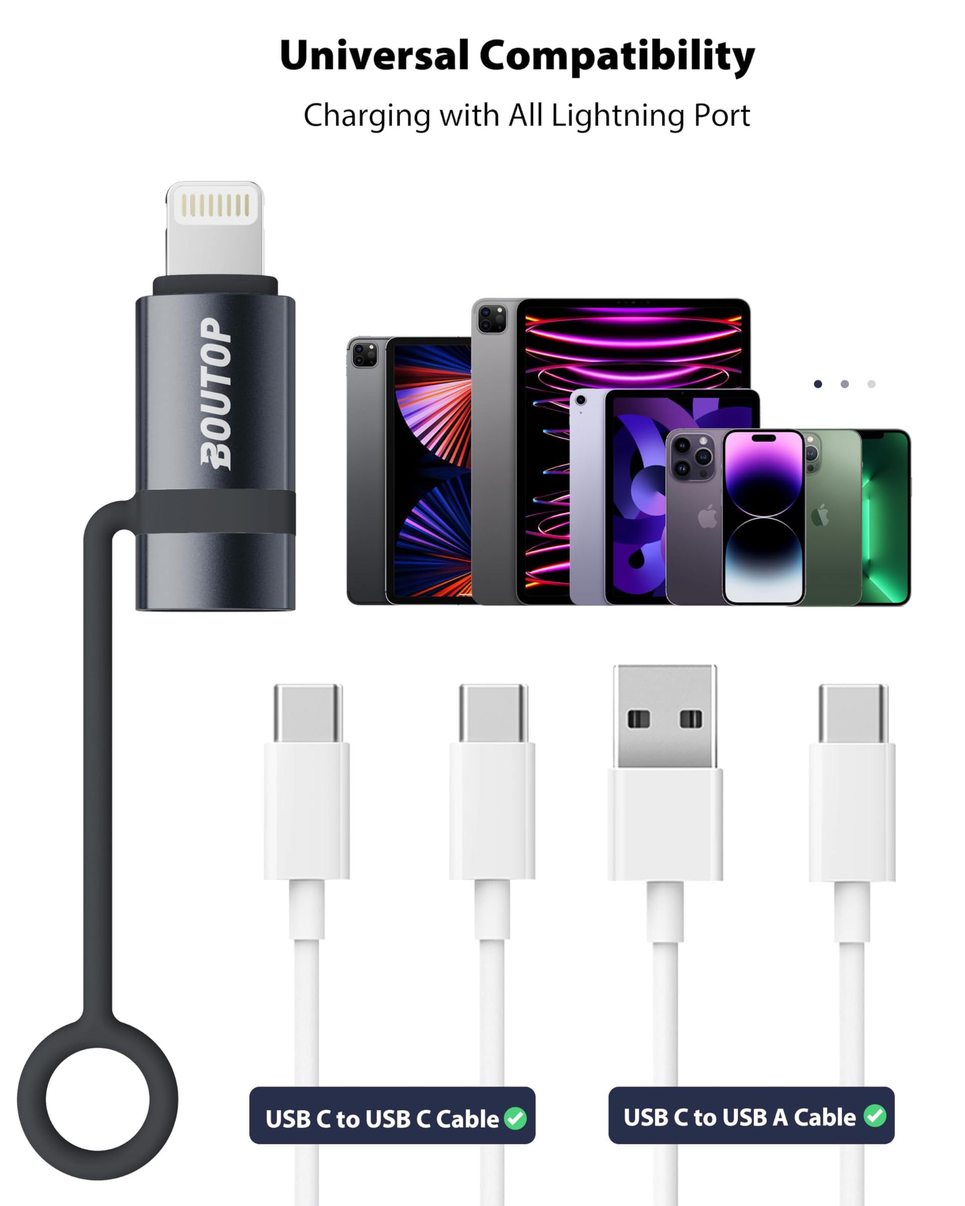 BOUTOP kiire USB‑C–Lightning adapter – vastupidav ja mugav C32 – pilt 6