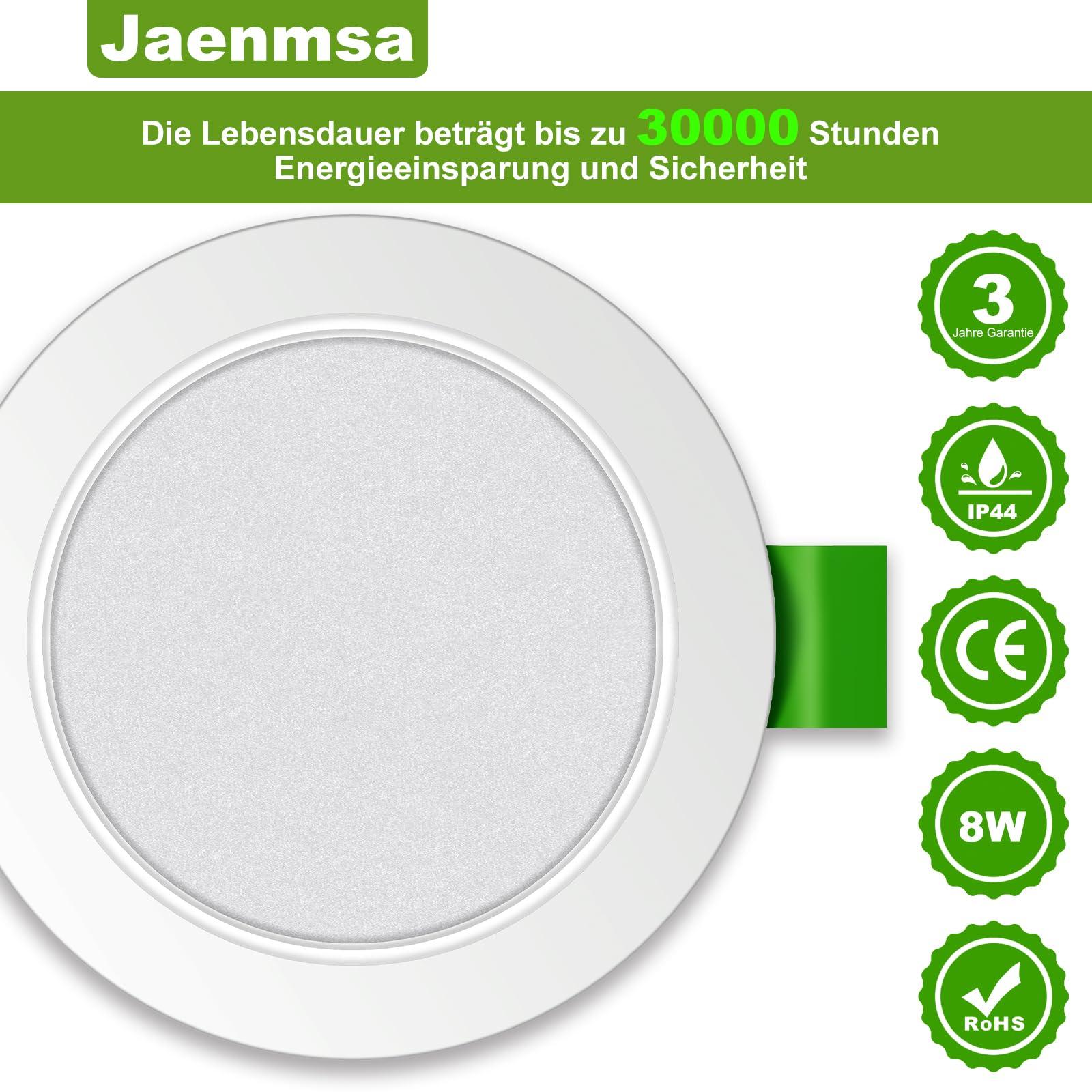 Jaenmsa TD LED Einbaustrahler 8W 75–85mm IP44 – pilt 7