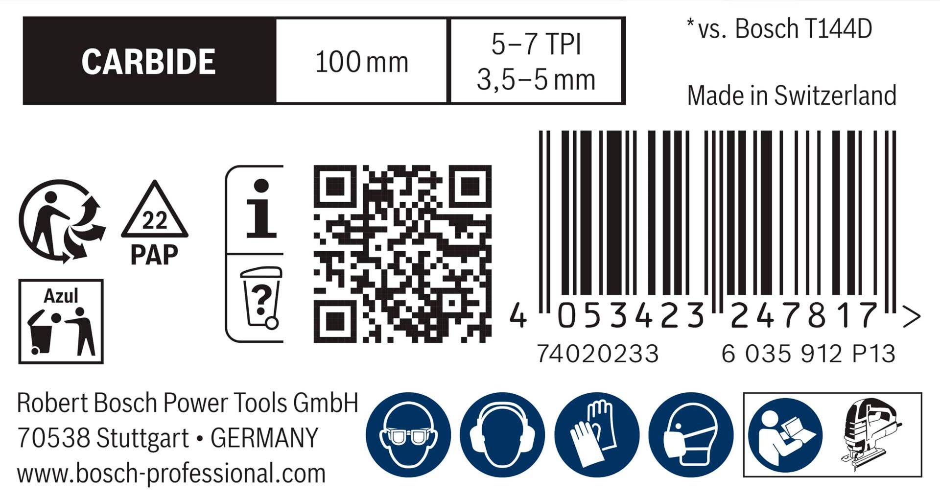 Bosch 2608901816 EXPERT Hardwood fast T144DHM leht – kasutusnäide