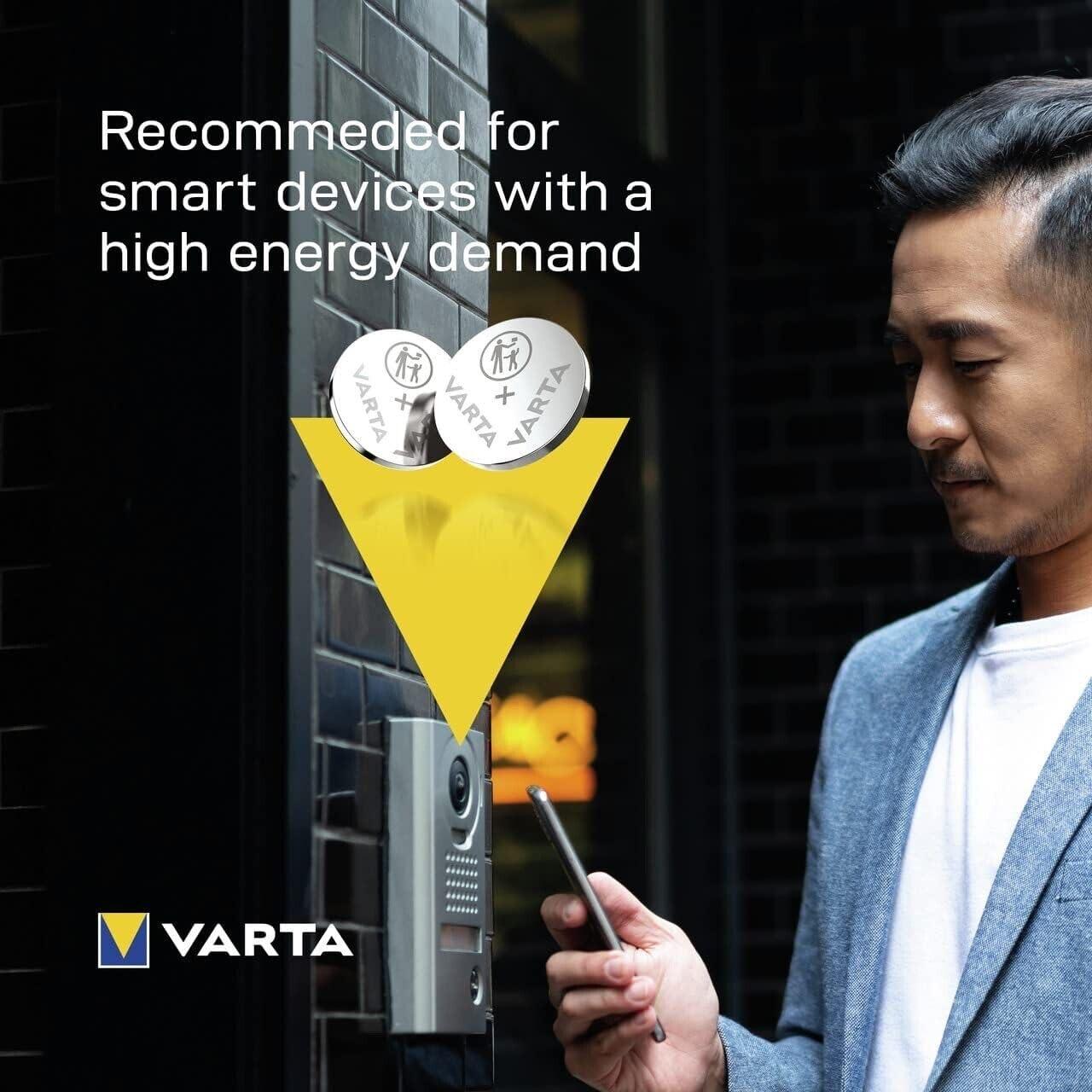 VARTA CR2032 liitium-nööpbatterid 5tk – stabiilne toide – lisavaade