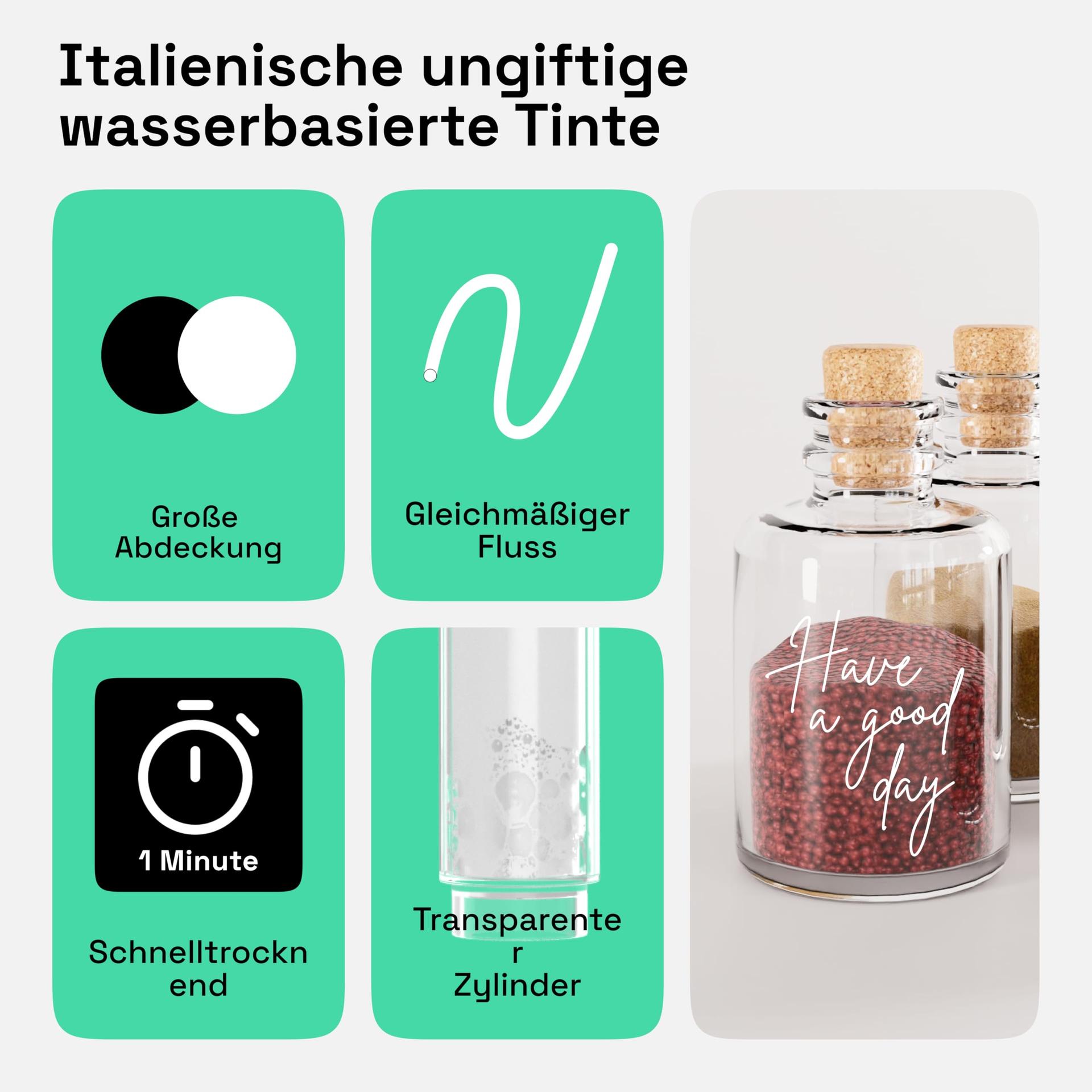 Artistro valge akrüülmarker — peen 0,7 mm detailideks – kasutusnäide