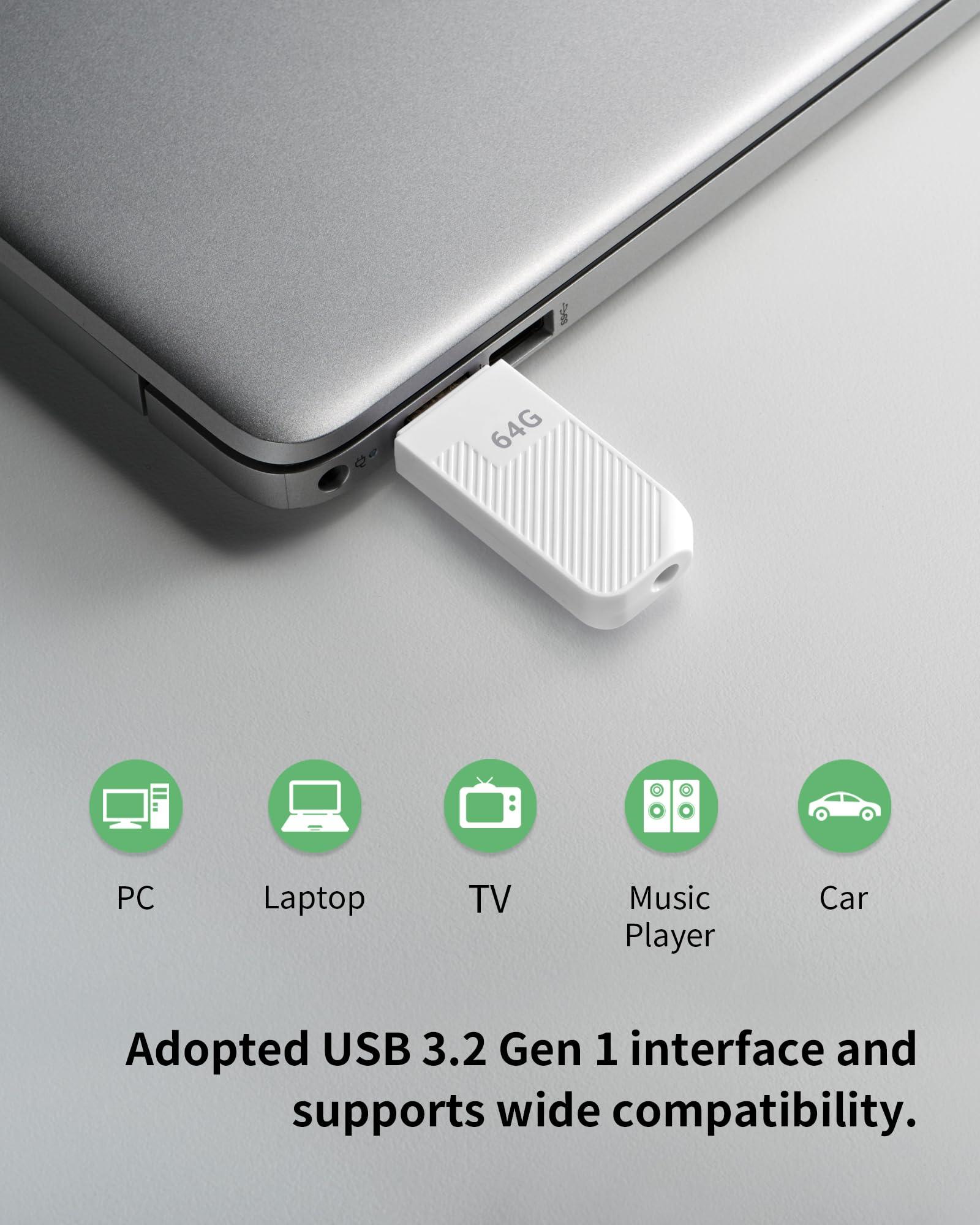 Acer vastupidav USB-mälupulk 64GB — kompaktne ja kiire – pakend ja tarvikud