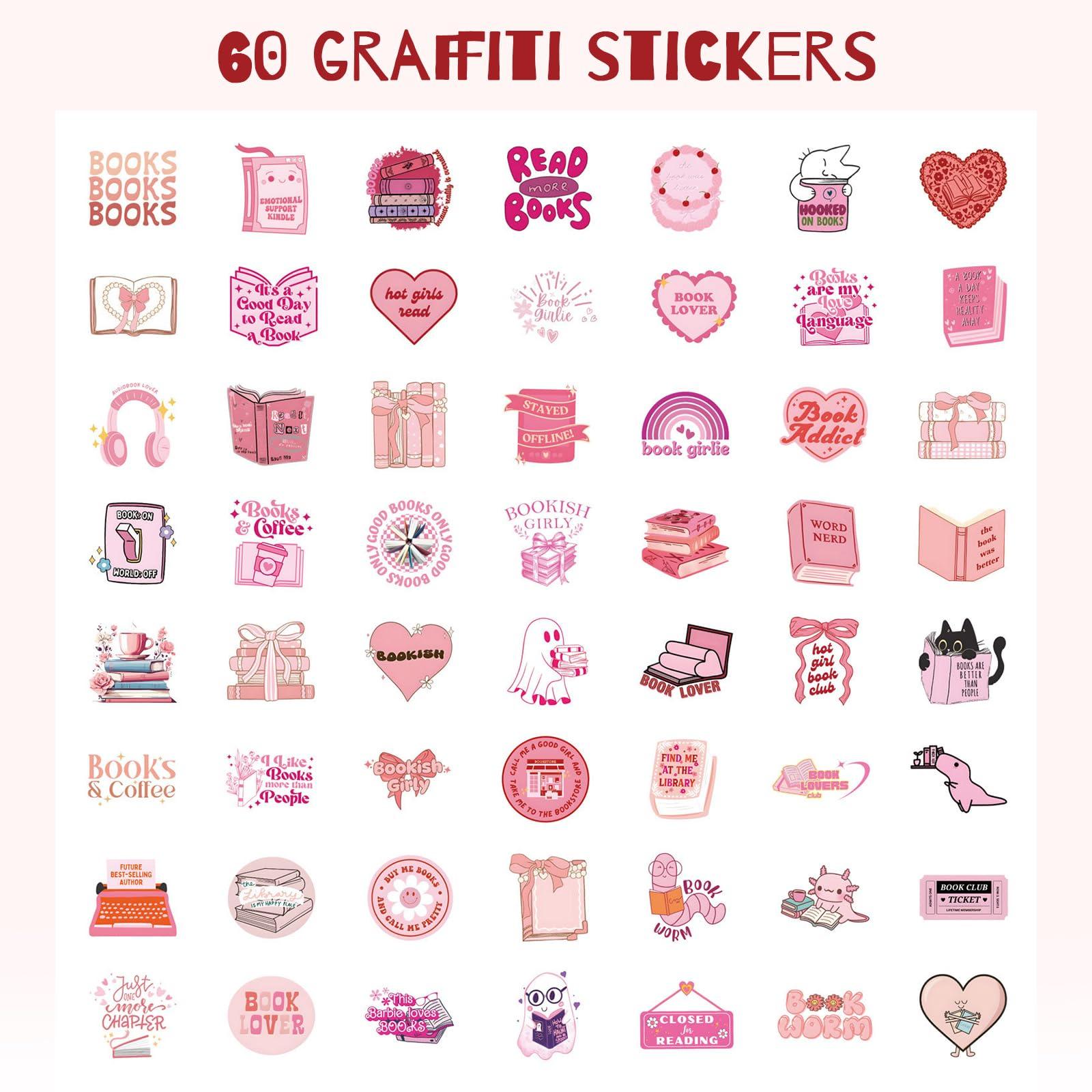 Moguri roosad raamatu-stickerid — dekoratiivne komplekt – detailne vaade