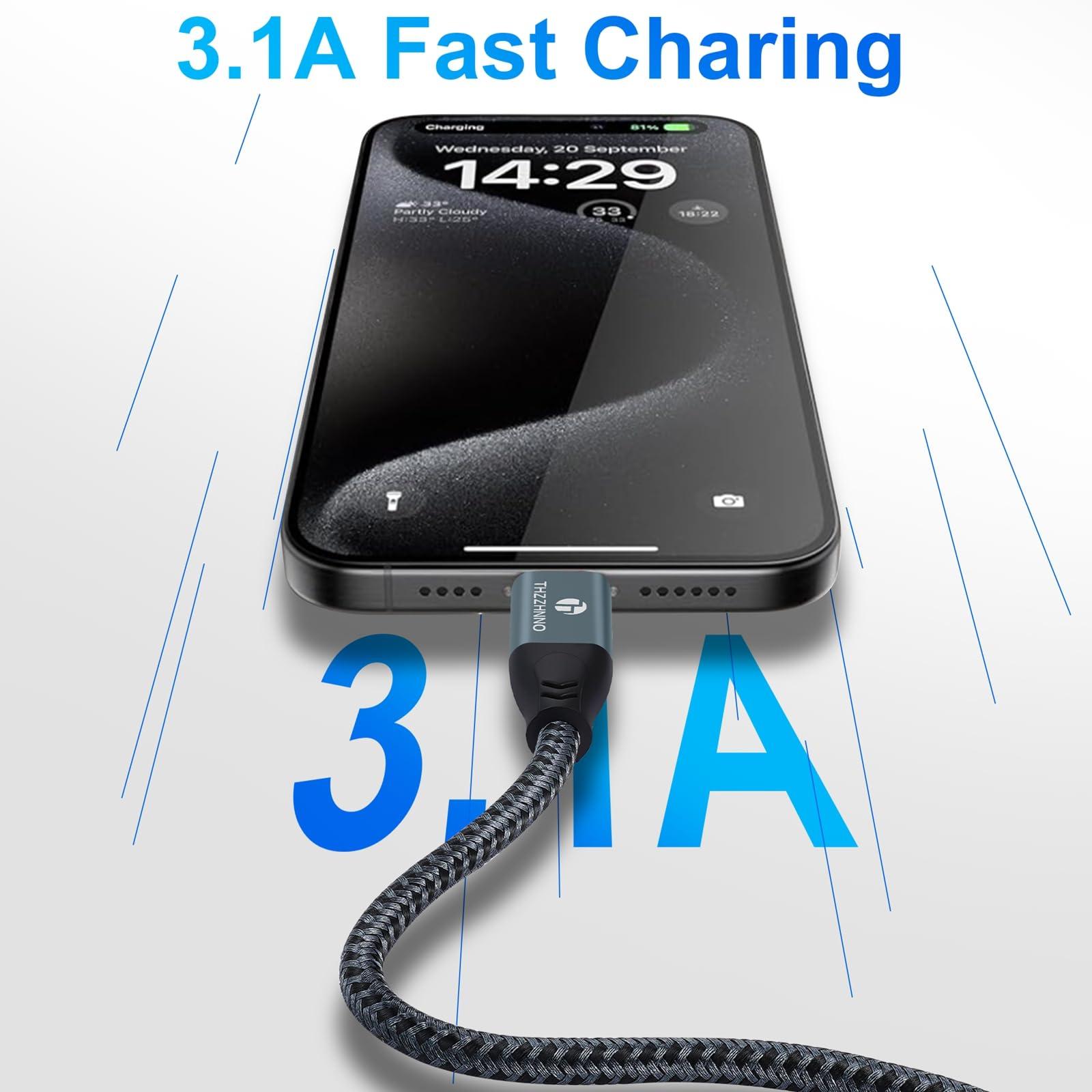 Thzzhnno vastupidav USB-A kuni USB-C kaabel — kiire andmeedastus – kasutusnäide