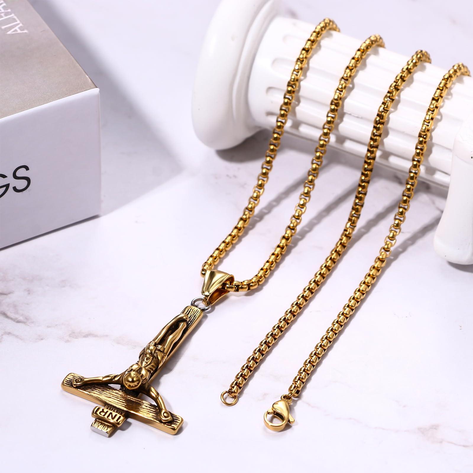 JewelryWe roostevaba ristiga kaelakee – julge stiiliaksent – pilt 6