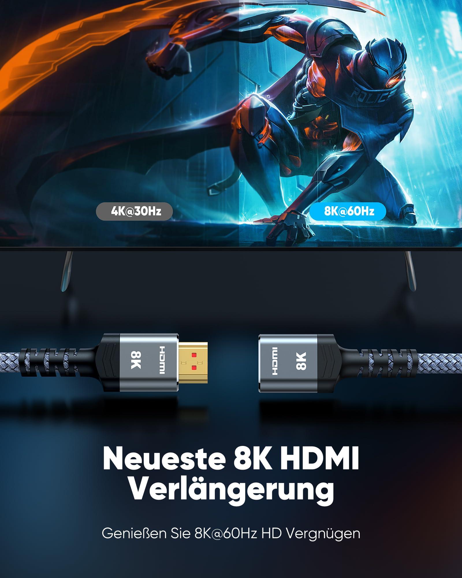 Highwings tugev HDMI-pikendus 0,3 m – vastupidav ja kiire – kasutusnäide