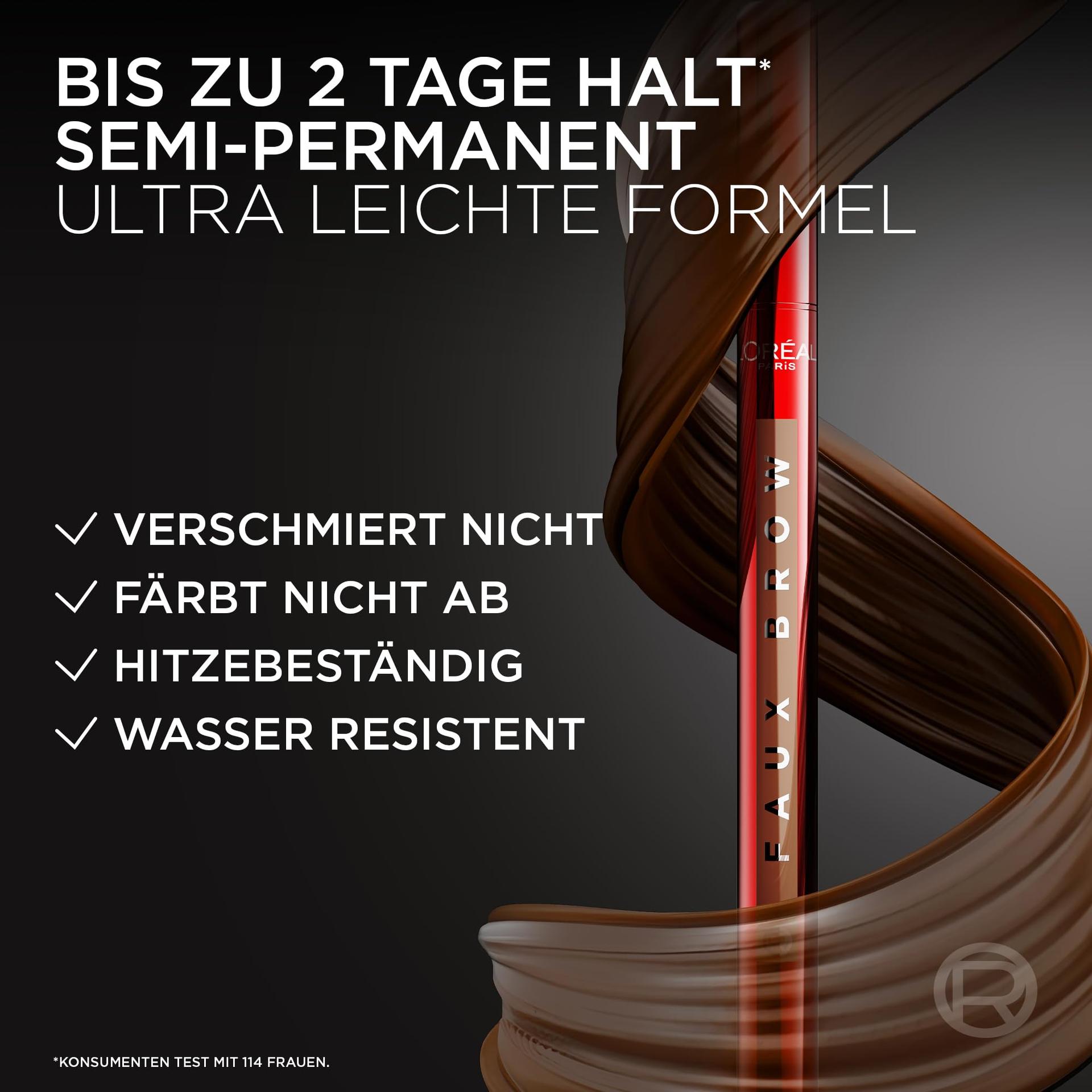 L’Oreal Paris täidlased kulmud — kauakestev Faux Brow pliiats – pakend ja tarvikud