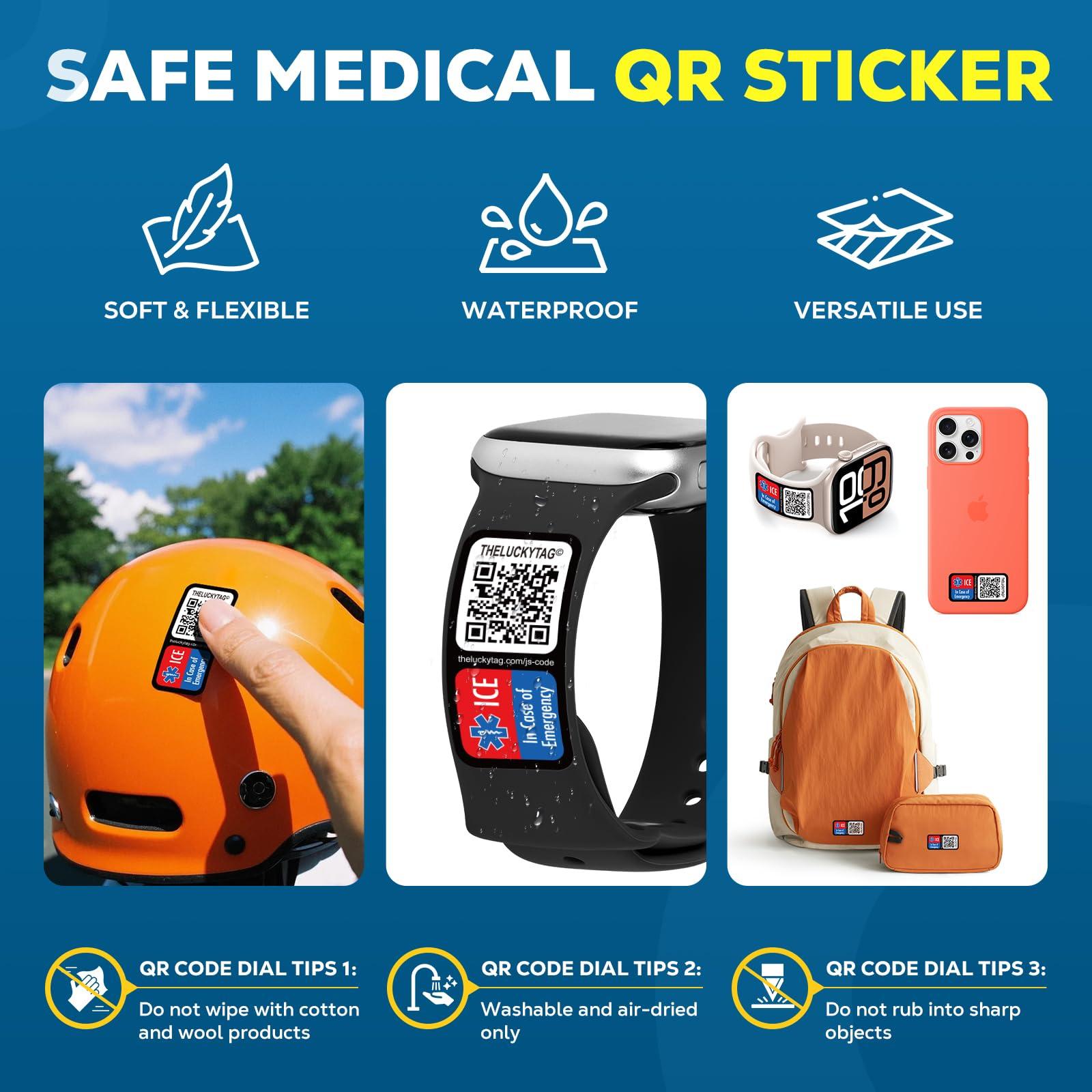 Theluckytag meditsiiniline QR-ID-ripats sportimiseks ja – detailne vaade
