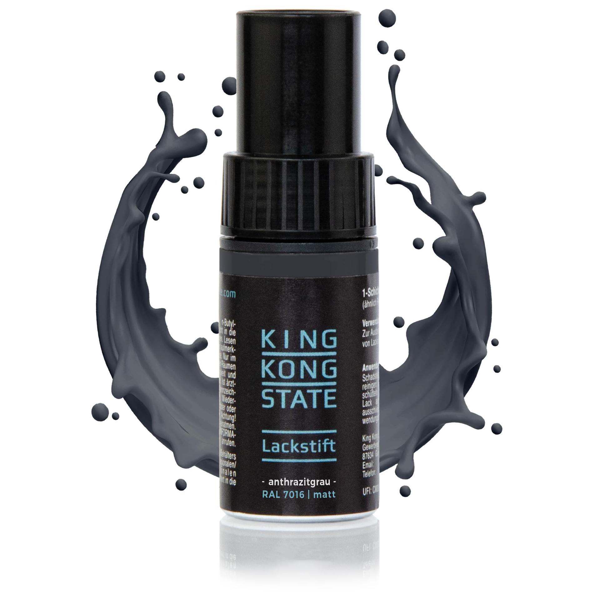 King Kong State mattläbipaistev värvipliiats RAL7016