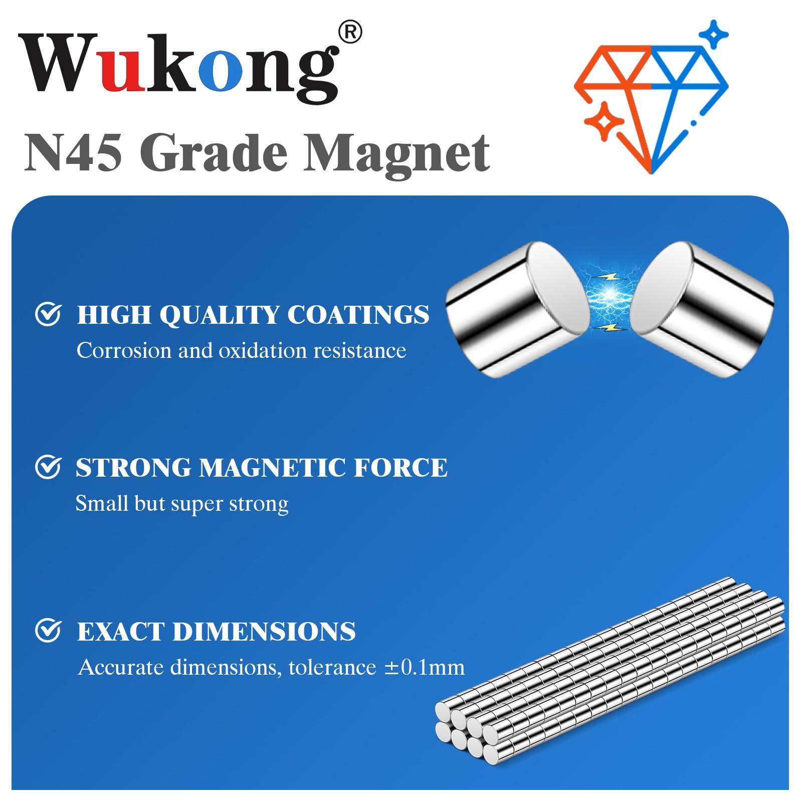 Wukong tugevad 2×2 mm mini magnetid — väikesed ja vastupidavad – pakend ja tarvikud