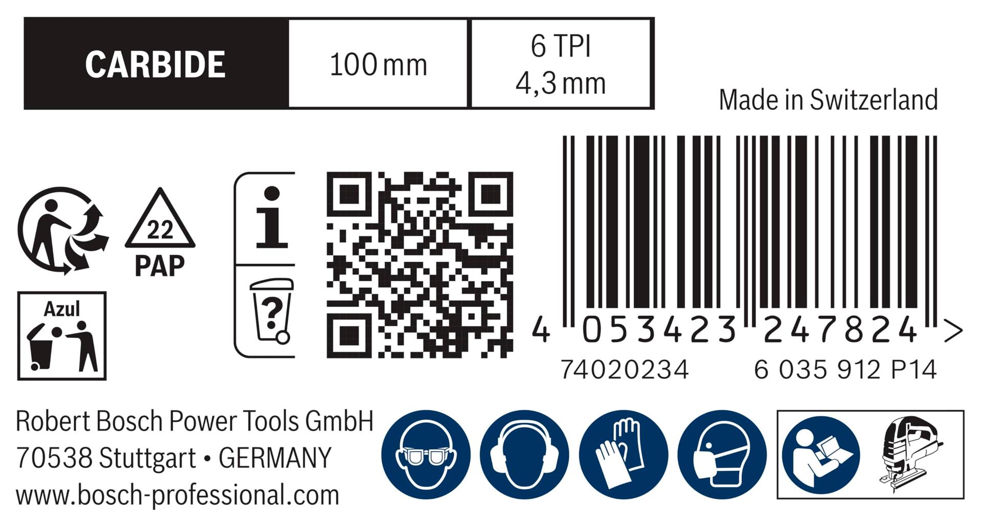 Bosch 2608901817 EXPERT Fiber Plaster 10tk saeleht – kasutusnäide