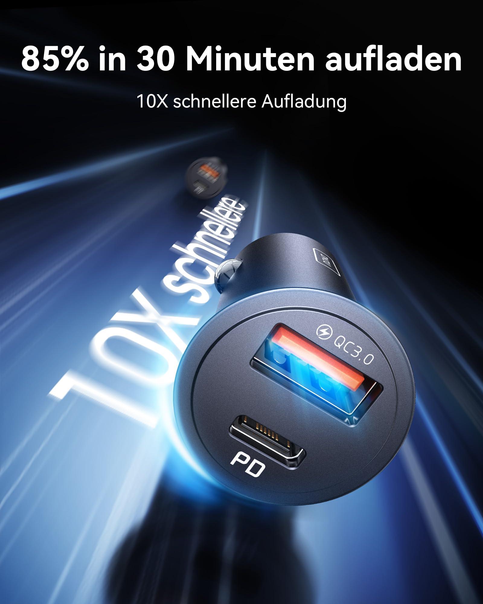 INIU turvaline 60W autolaadija — kiire laadimine teel – pakend ja tarvikud