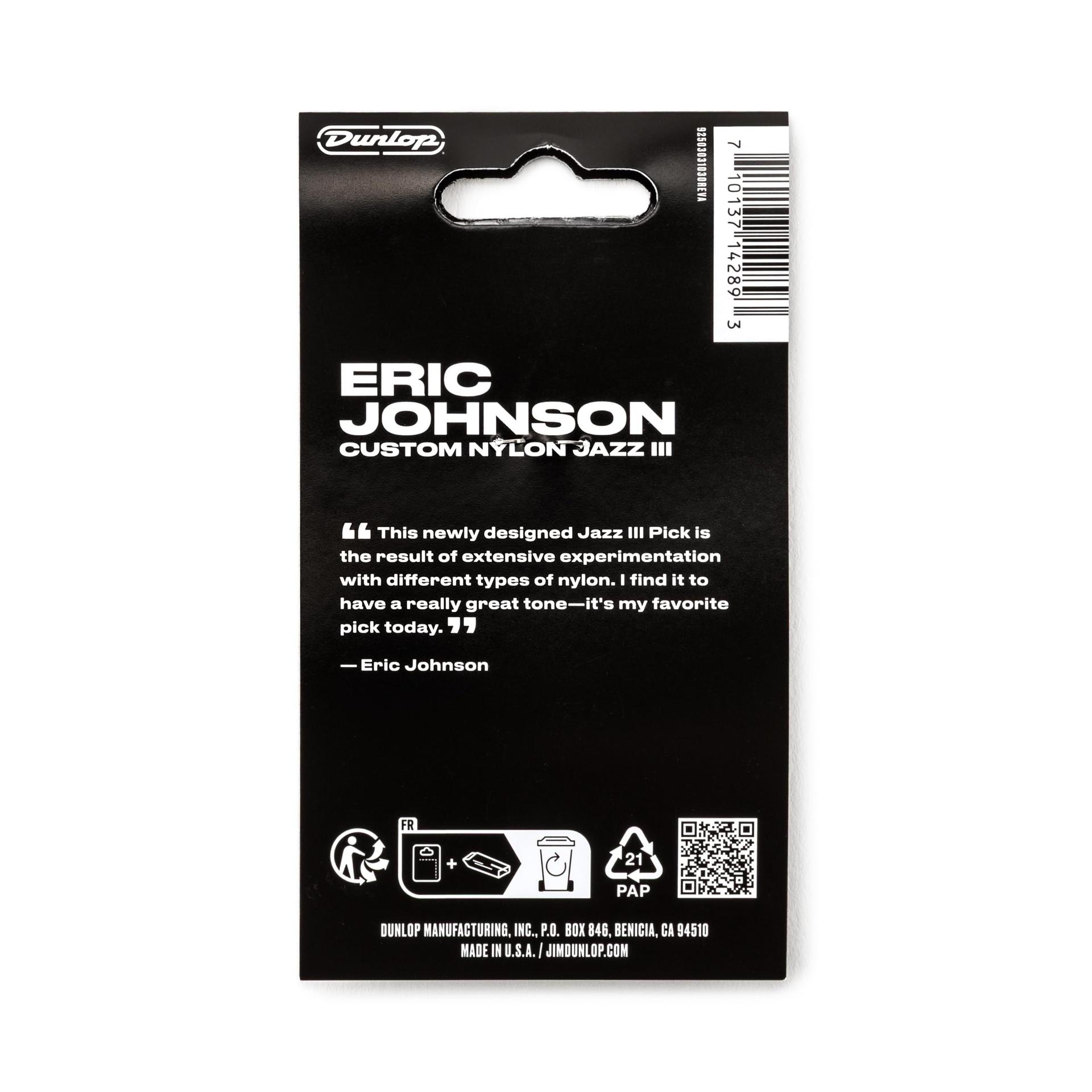 Jim Dunlop eritöötlusega nailonplektrum – soe ja täpne toon – lisavaade