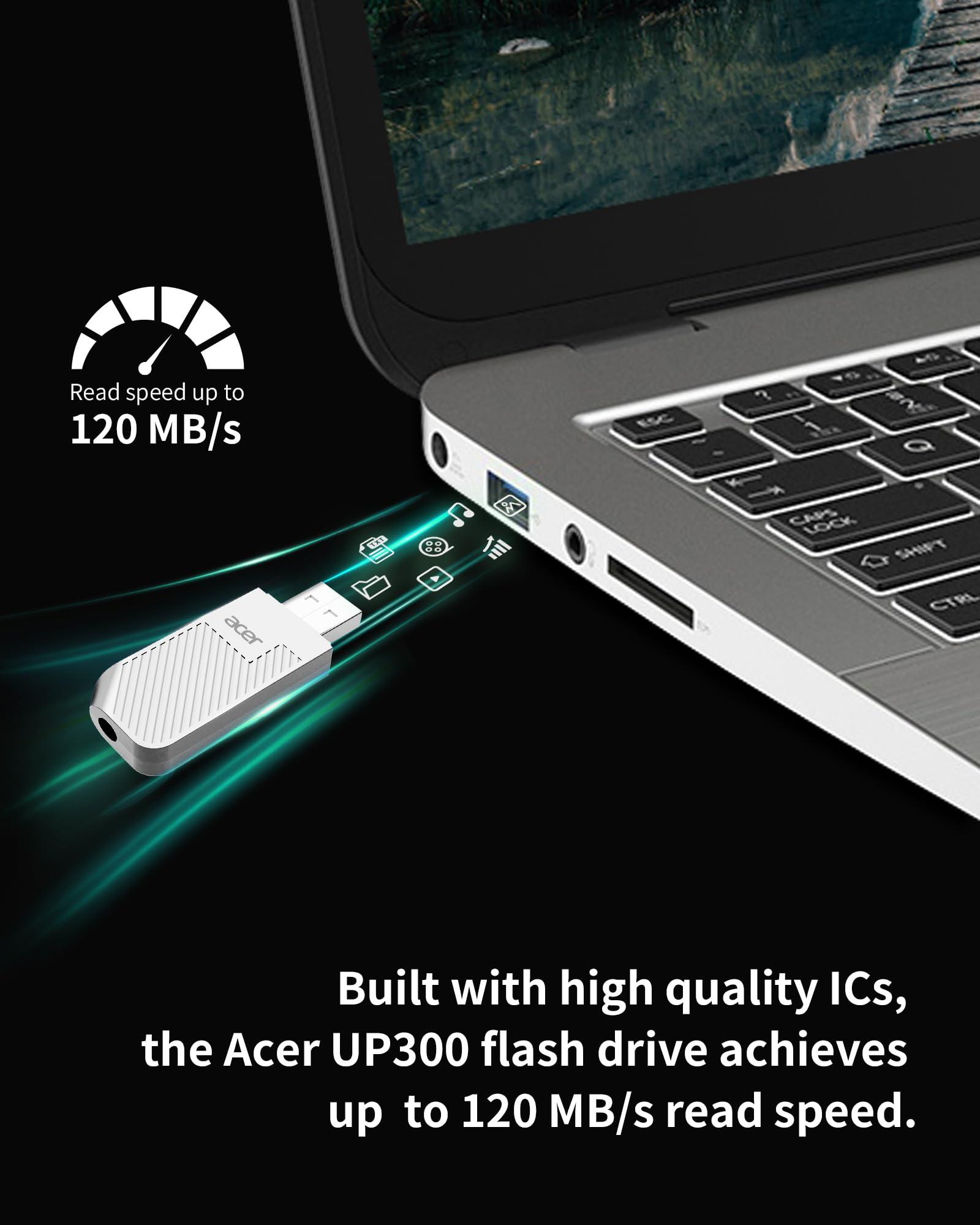 Acer vastupidav USB-mälupulk 64GB — kompaktne ja kiire – detailne vaade