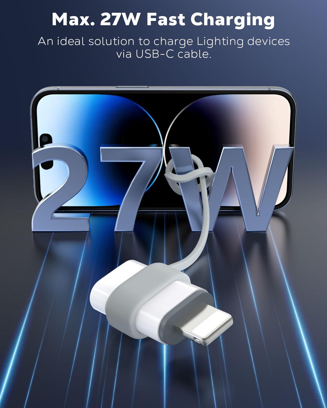 MoKo vastupidav USB-C → Lightning adapter kiire laadimisega – kasutusnäide