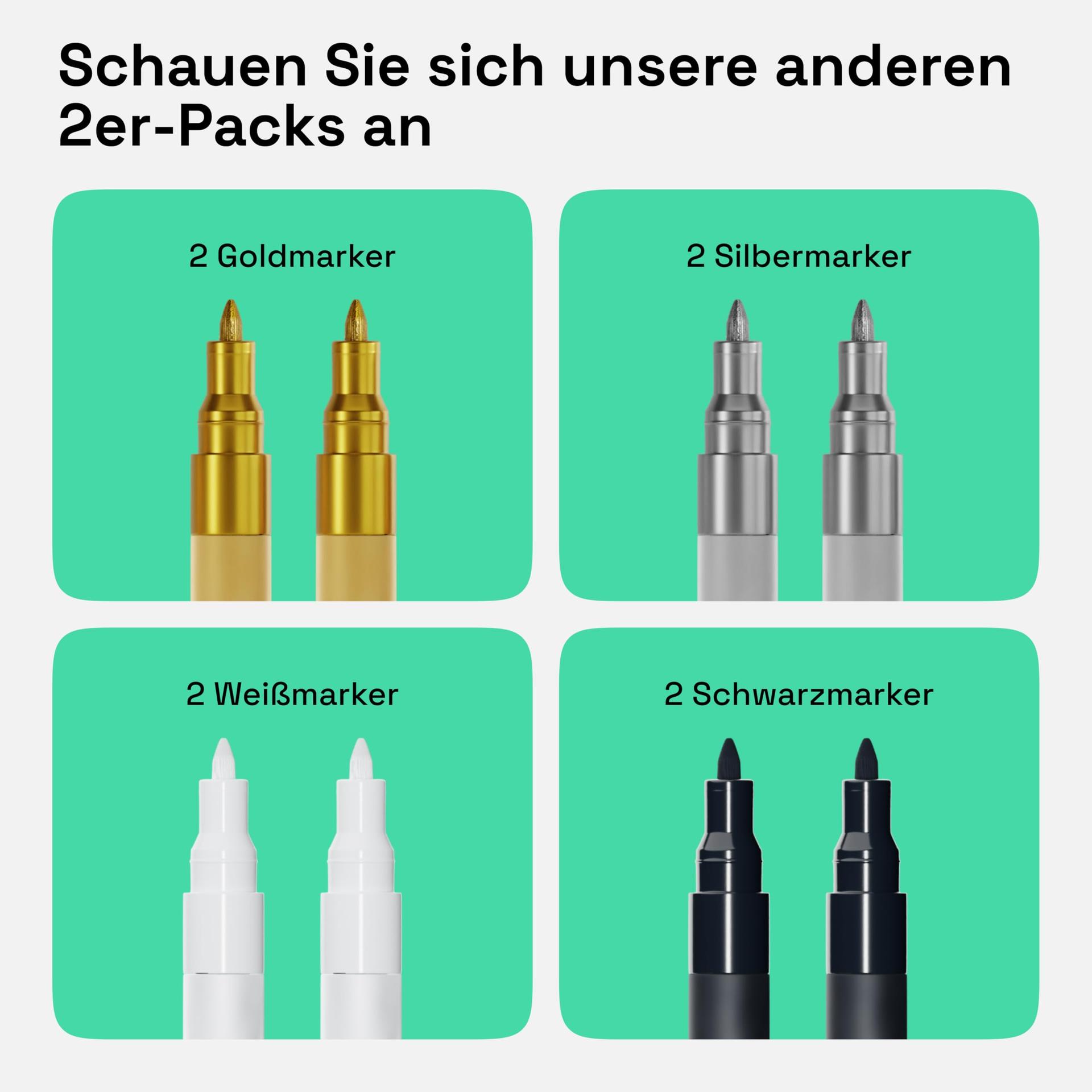 Artistro valge akrüülmarker — peen 0,7 mm detailideks – pilt 6