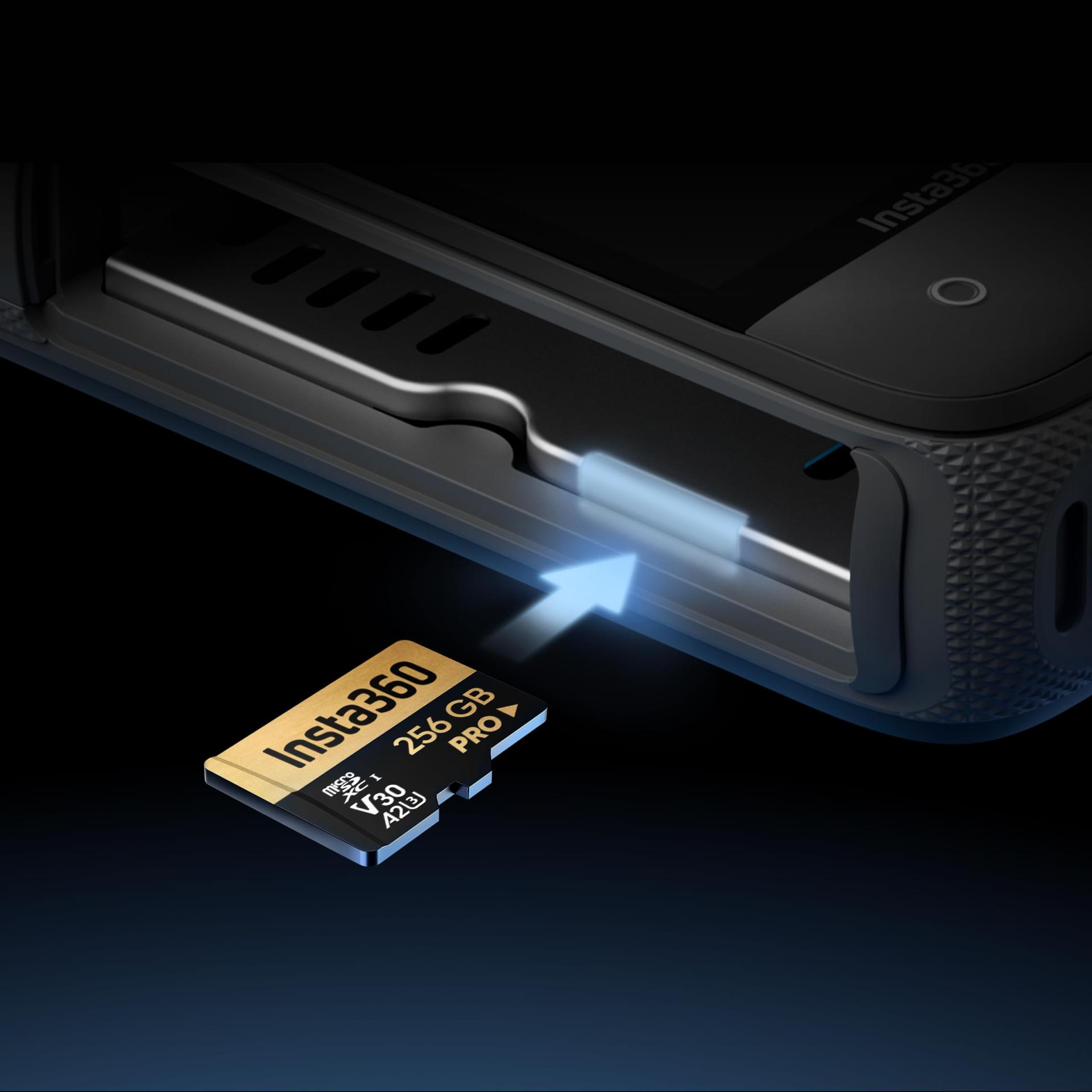 Insta360 256 GB microSDXC — kiire salvestus ja usaldus – detailne vaade